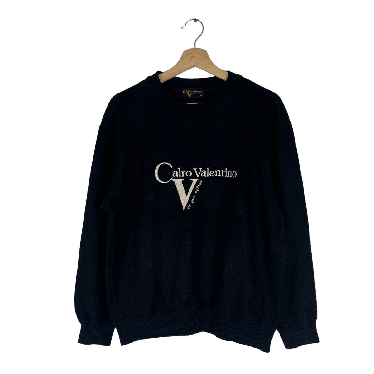 Japanese Brand × Vintage VINTAGE SWEATSHIRT BIG LOGO CALRO VALENTINO SPELL OUT Size US M / EU 48-50 / 2 - 1 Thumbnail