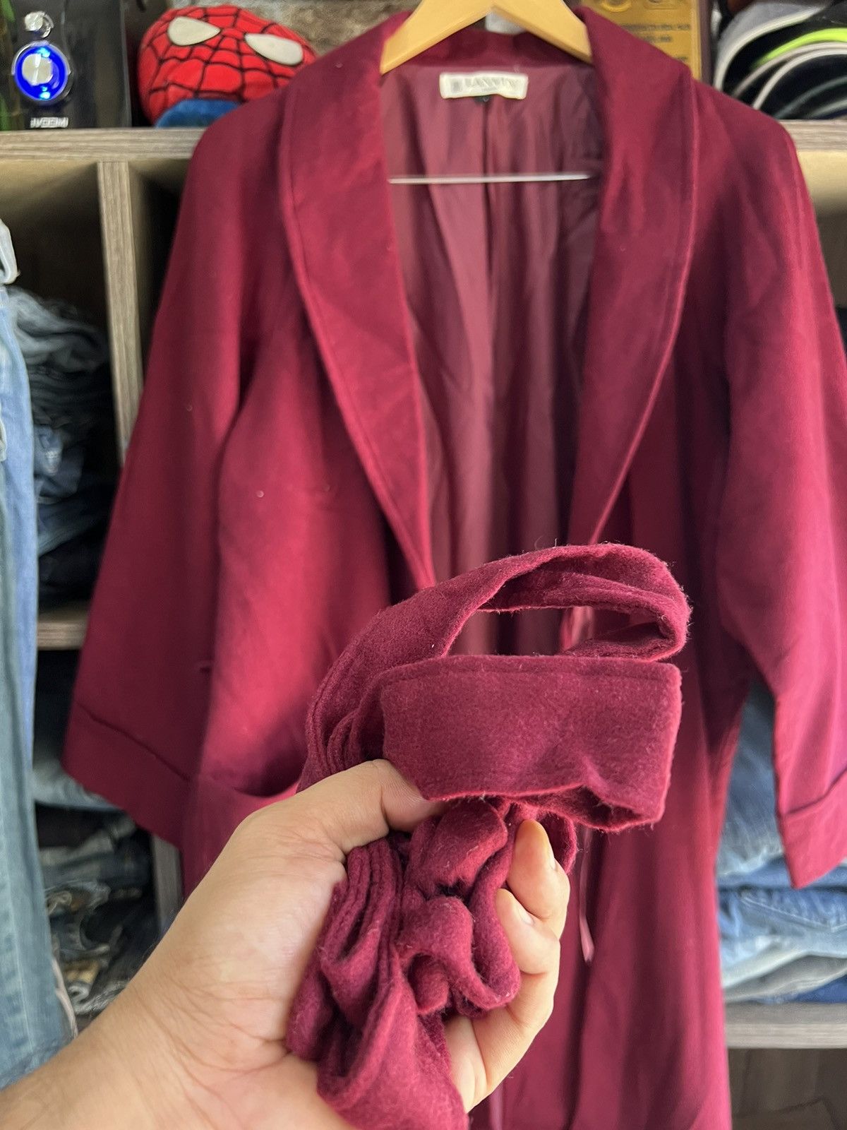 Lanvin 🔥Distressed Lanvin Paris Buttonless Trench Coat Size US L / EU 52-54 / 3 - 11 Thumbnail
