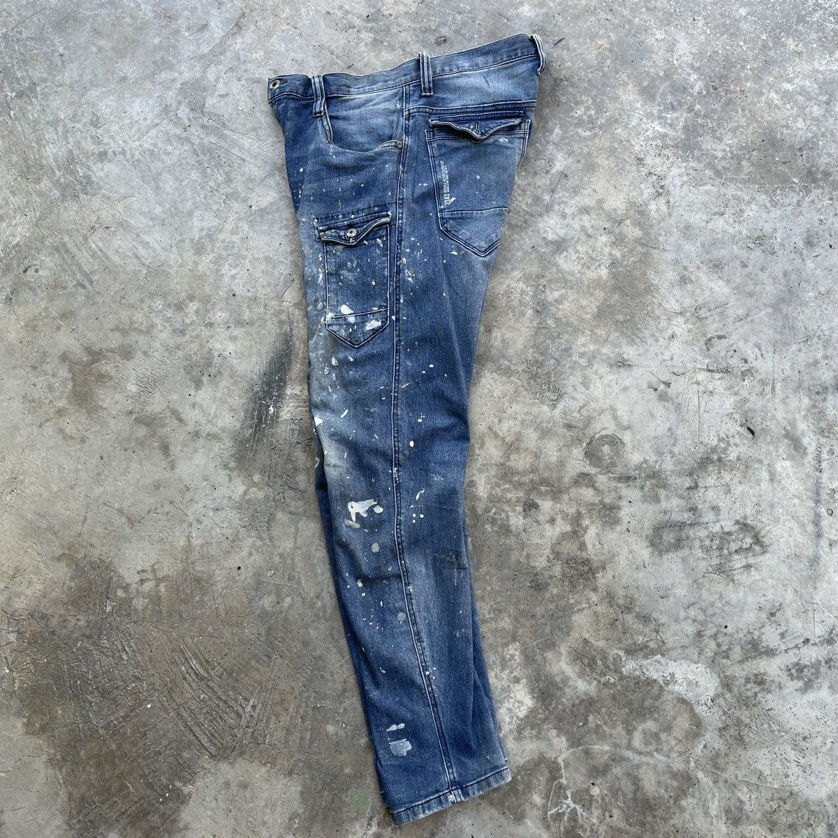 Japanese Brand Vintage I’Z Frontier Splash Paint 7 Pocket Jeans Denim Pants Size US 33 - 9 Thumbnail