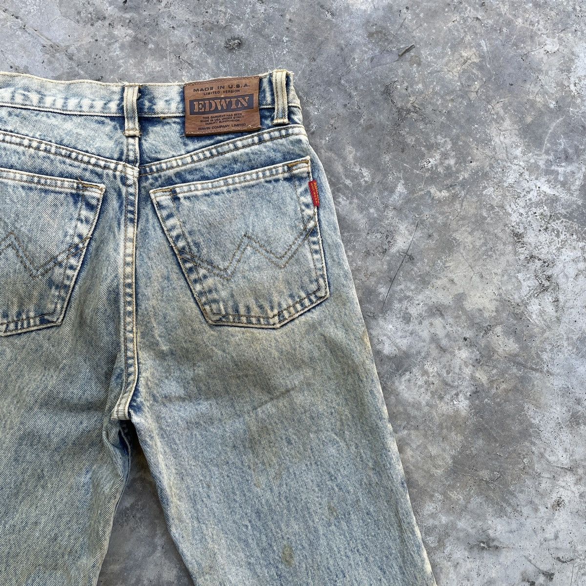 Edwin Vintage Edwin Made In USA Dirty Faded Jeans Denim Pants Size US 27 - 8 Thumbnail