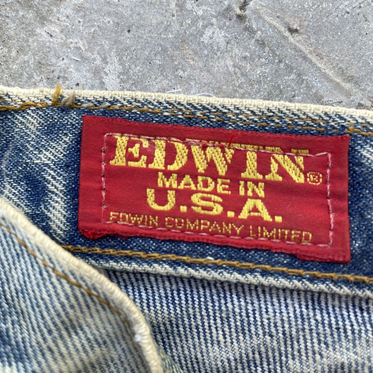 Edwin Vintage Edwin Made In USA Dirty Faded Jeans Denim Pants Size US 27 - 6 Thumbnail