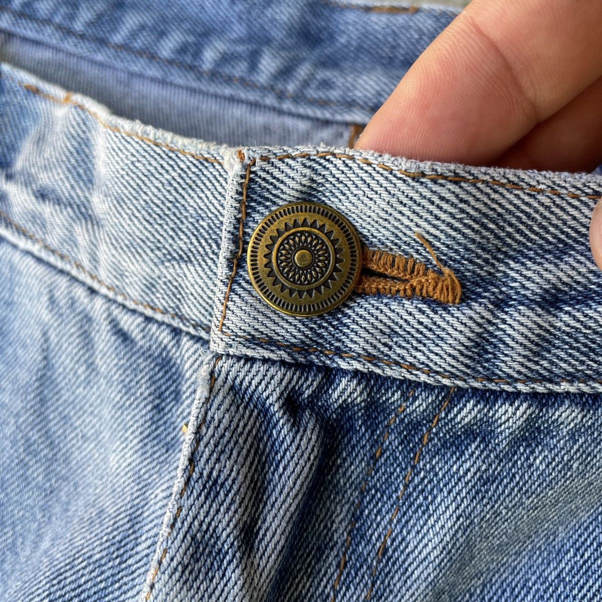 Japanese Brand Vintage Unbranded Distressed Denim Jeans Pants Size US 30 / EU 46 - 5 Thumbnail