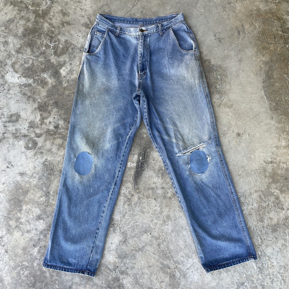 Japanese Brand Vintage Unbranded Distressed Denim Jeans Pants Size US 30 / EU 46 - 1 Thumbnail