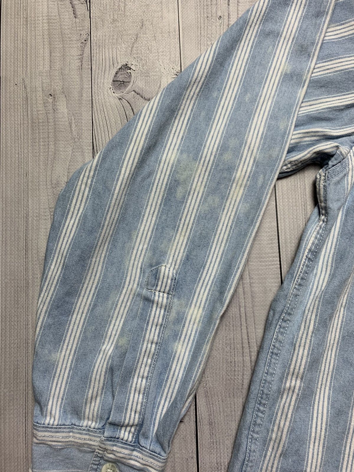 Levi's × Levi's Vintage Clothing × Vintage Vintage Levis shirt striped blue size XL Size US XL / EU 56 / 4 - 7 Thumbnail