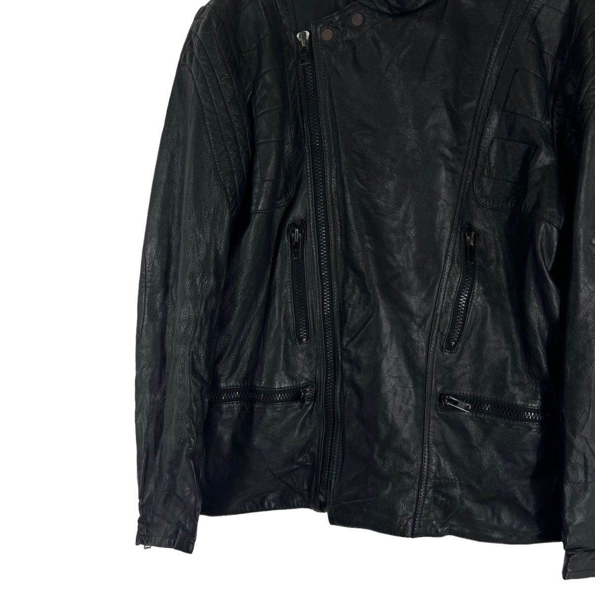 Japanese Brand VINTAGE SOFT LEATHER JACKET DOUBLE BREAST ISSEY MIYAKE STYLE Size US XL / EU 56 / 4 - 3 Thumbnail