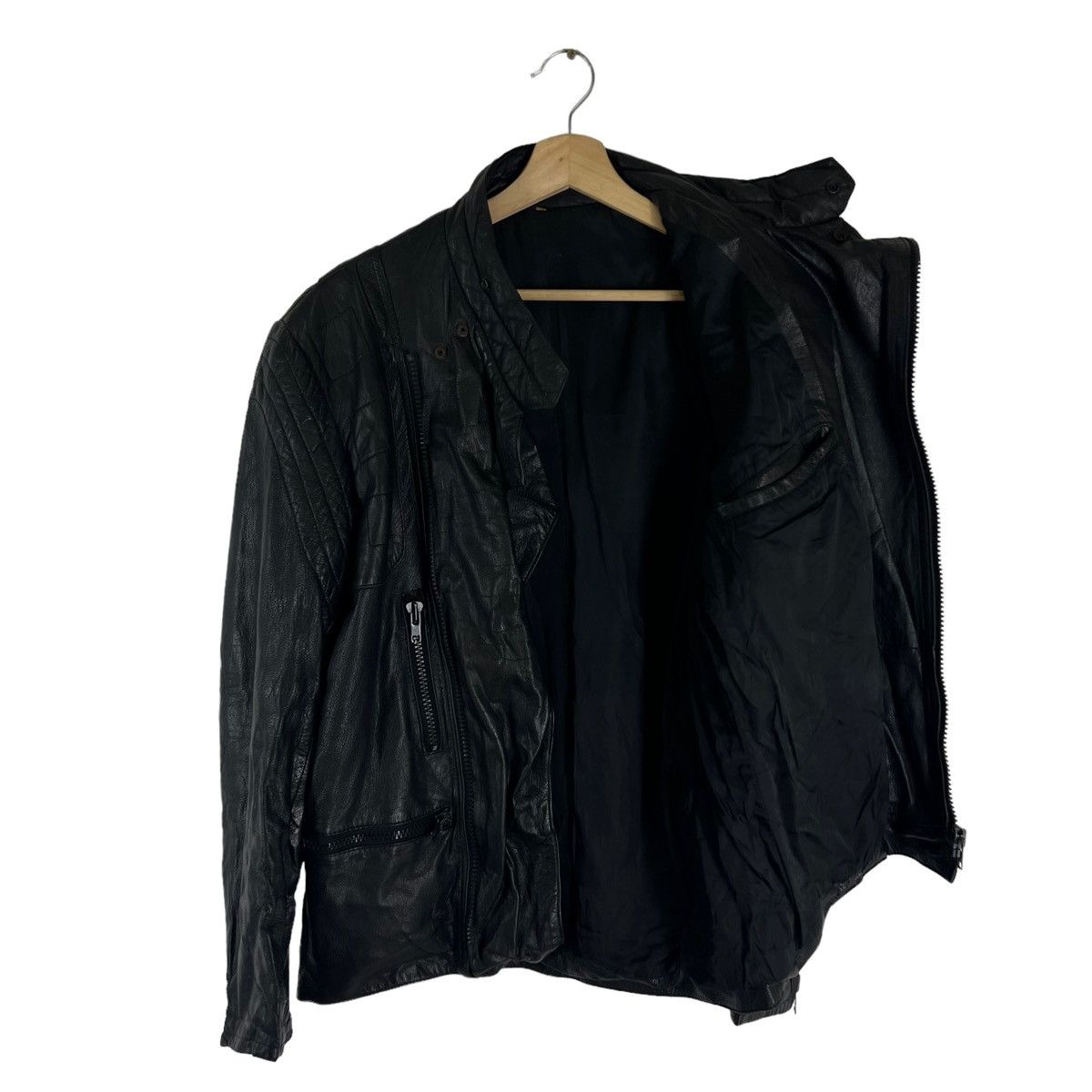 Japanese Brand VINTAGE SOFT LEATHER JACKET DOUBLE BREAST ISSEY MIYAKE STYLE Size US XL / EU 56 / 4 - 8 Thumbnail