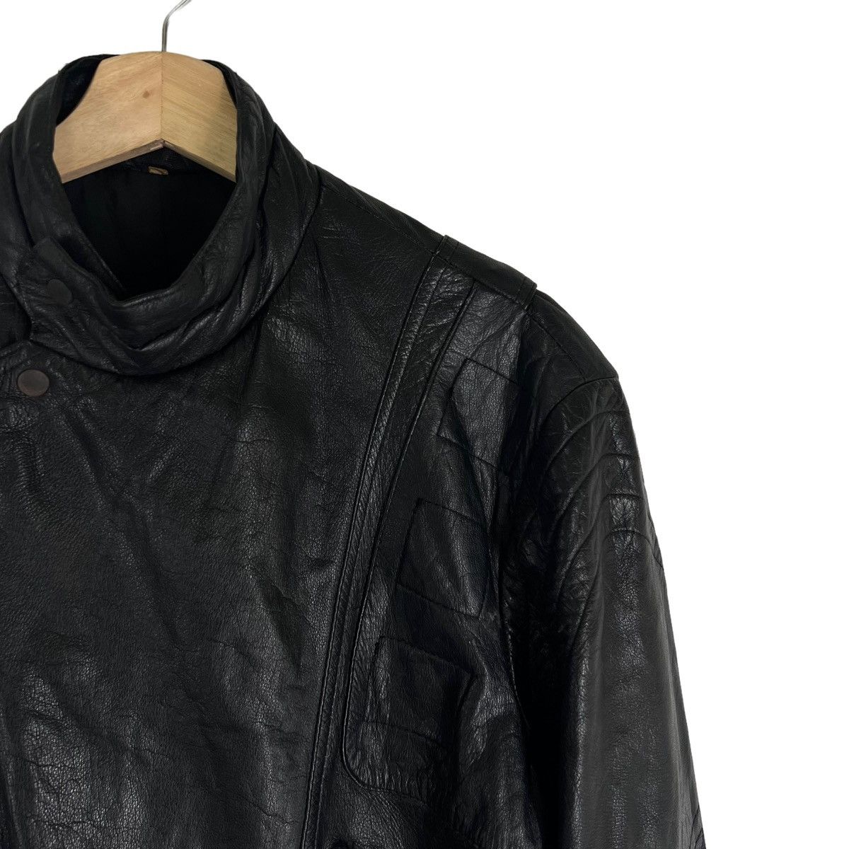 Japanese Brand VINTAGE SOFT LEATHER JACKET DOUBLE BREAST ISSEY MIYAKE STYLE Size US XL / EU 56 / 4 - 5 Thumbnail