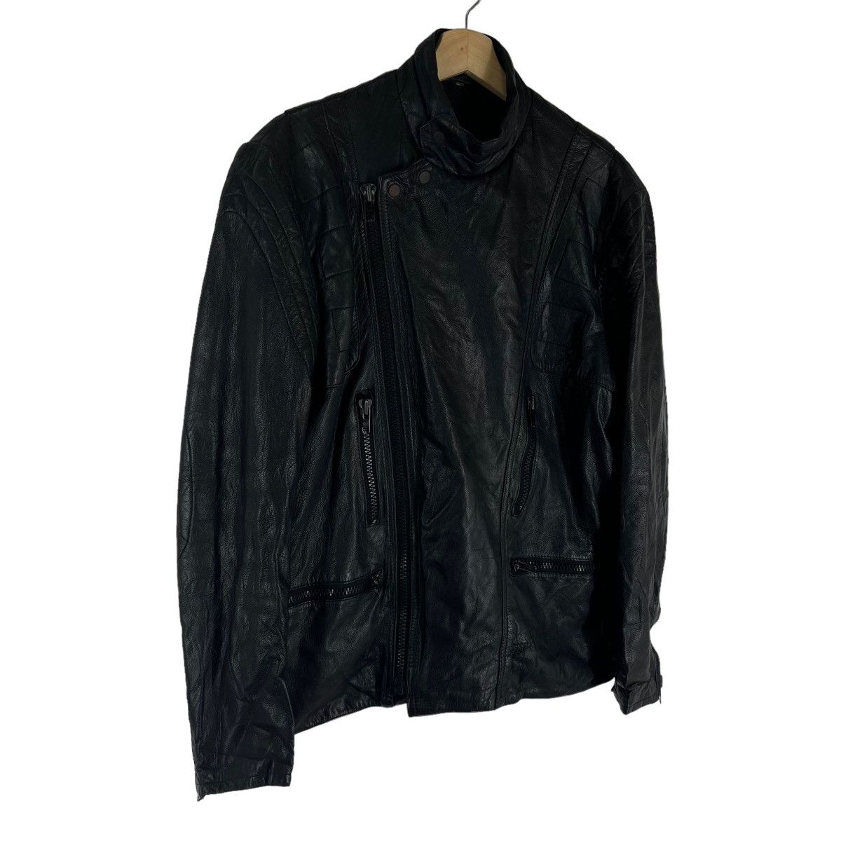 Japanese Brand VINTAGE SOFT LEATHER JACKET DOUBLE BREAST ISSEY MIYAKE STYLE Size US XL / EU 56 / 4 - 2 Thumbnail