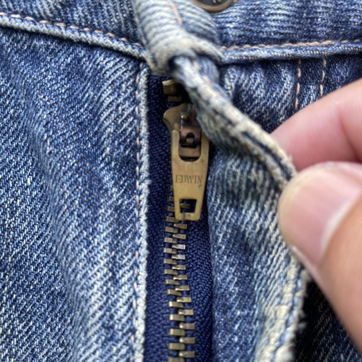 Edwin THRASHED💥 Vintage Japanese Distressed Jeans Denim Pants Size US 29 - 7 Thumbnail