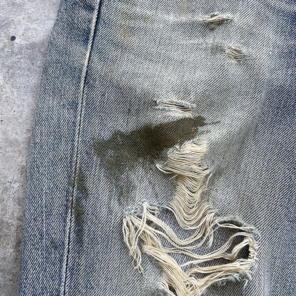 Edwin THRASHED💥 Vintage Japanese Distressed Jeans Denim Pants Size US 29 - 5 Thumbnail