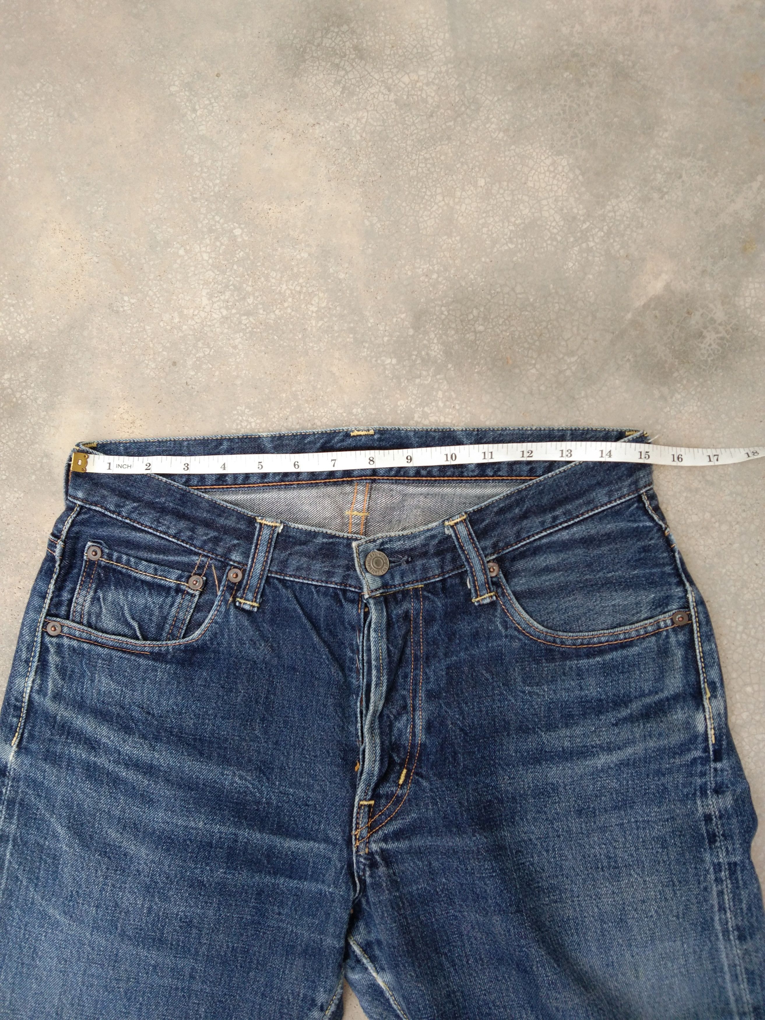 Japanese Brand Vintage Japanese URD Selvedge Redline Jeans 30x31 Size US 30 / EU 46 - 7 Thumbnail