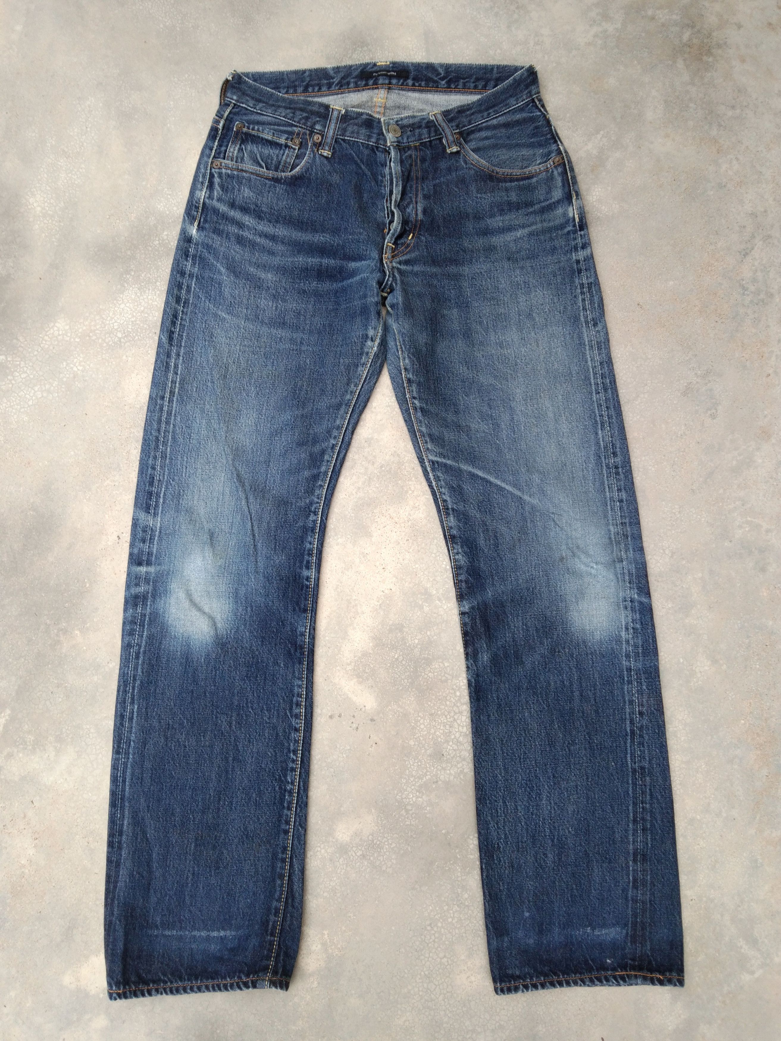 Japanese Brand Vintage Japanese URD Selvedge Redline Jeans 30x31 Size US 30 / EU 46 - 1 Thumbnail
