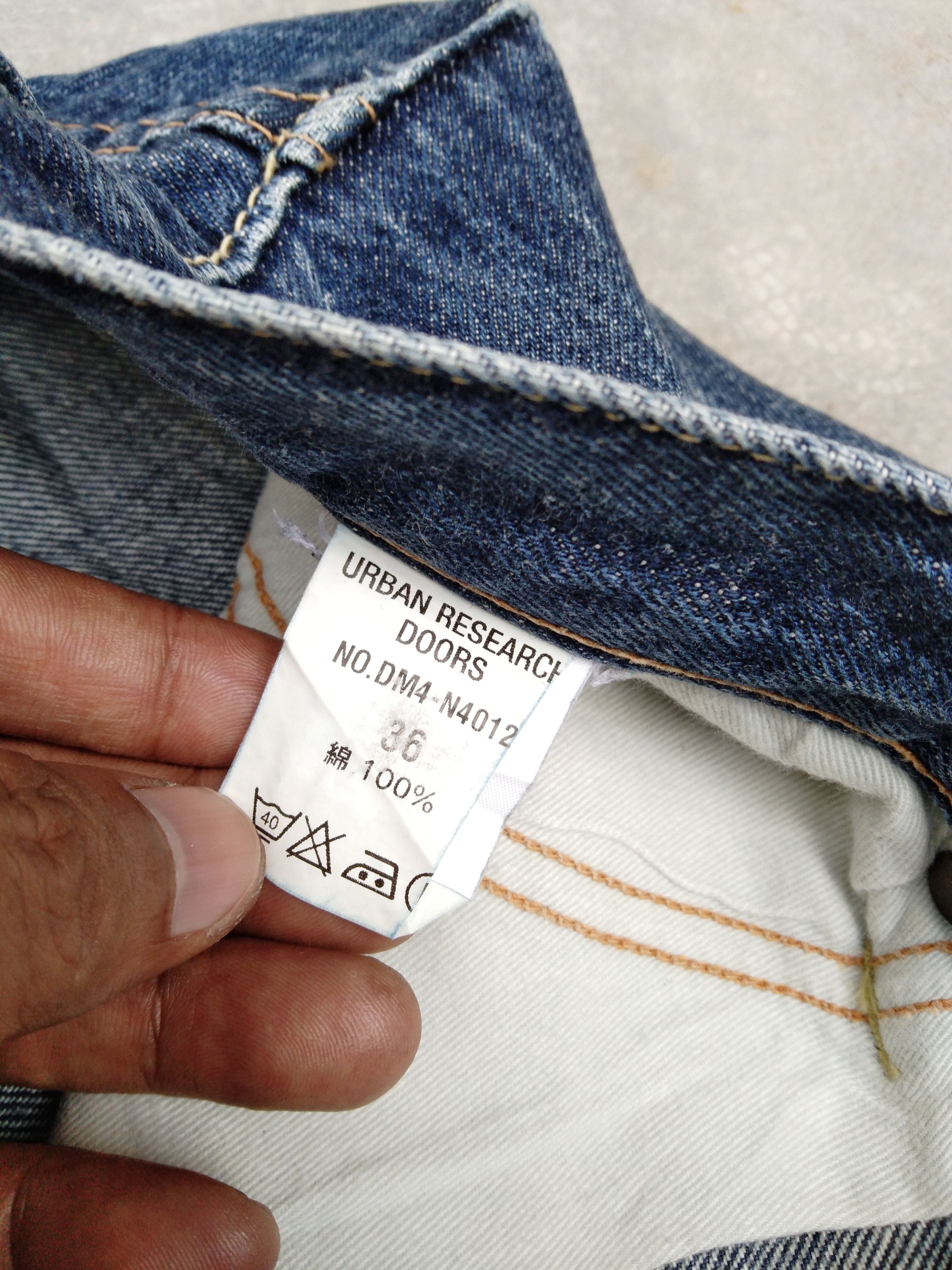 Japanese Brand Vintage Japanese URD Selvedge Redline Jeans 30x31 Size US 30 / EU 46 - 9 Thumbnail