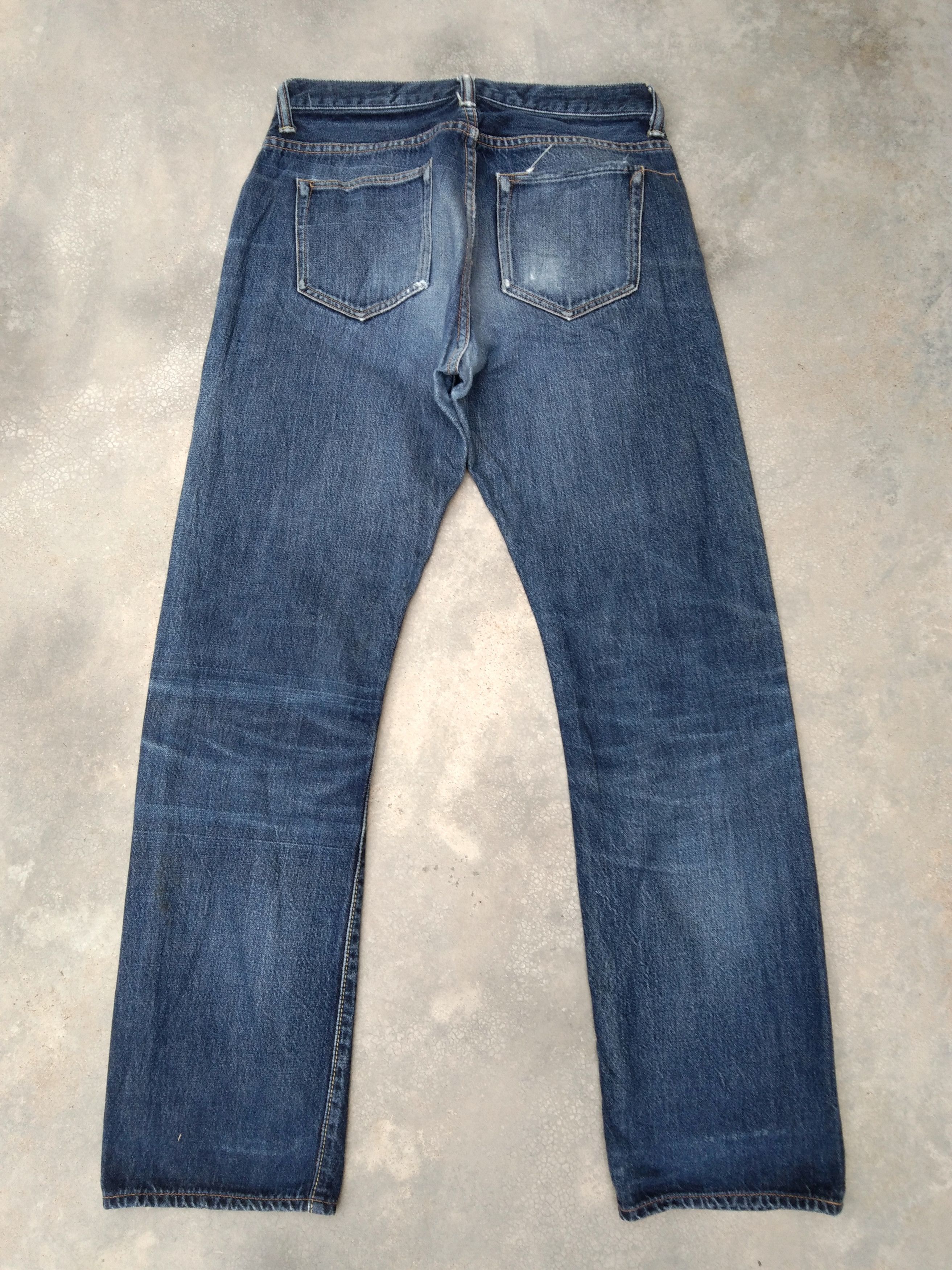 Japanese Brand Vintage Japanese URD Selvedge Redline Jeans 30x31 Size US 30 / EU 46 - 2 Thumbnail