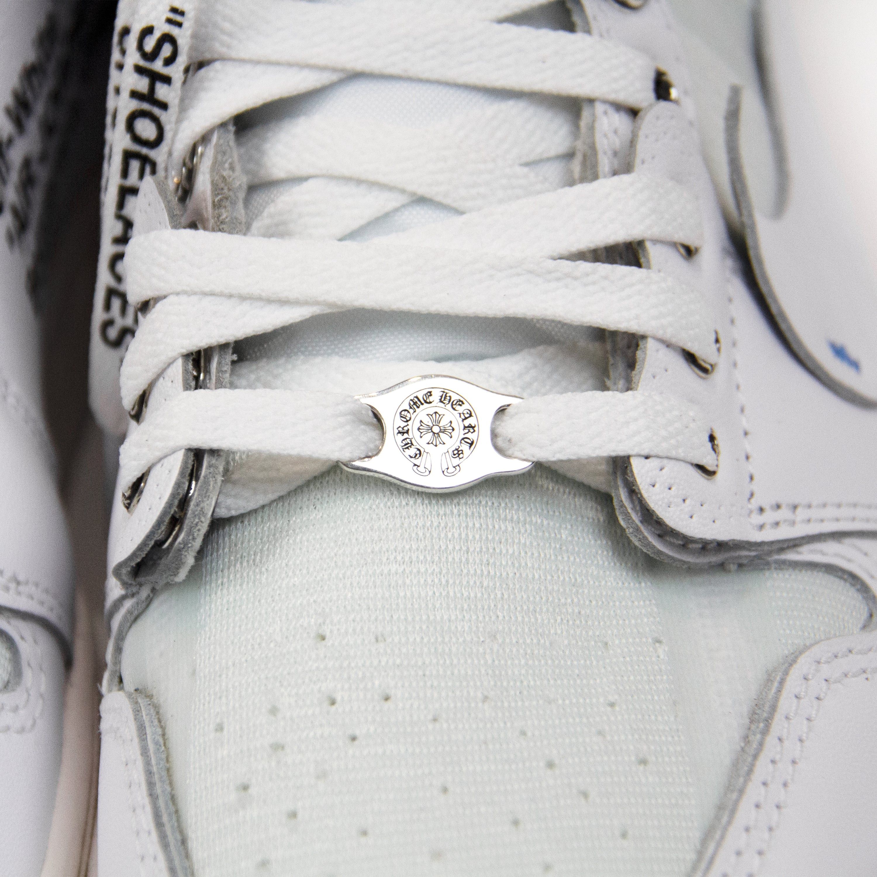 Chrome Hearts CHROME HEARTS OFF WHITE NIKE JORDAN 1 EU (1/1) Size US 12 / EU 45 - 6 Thumbnail