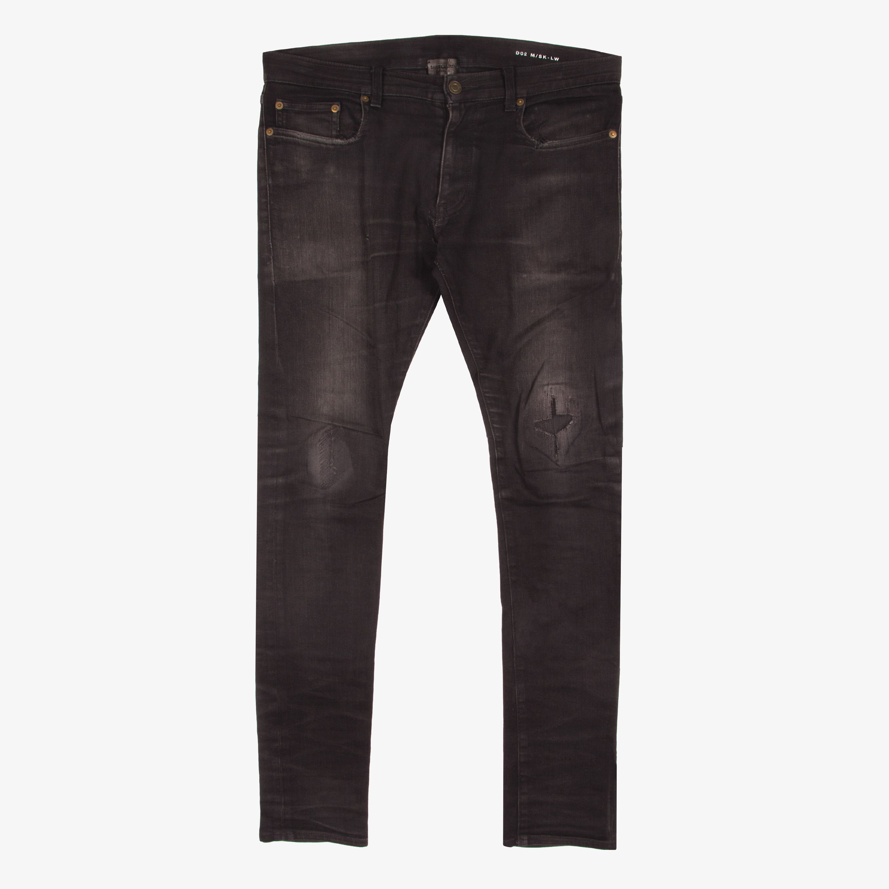 Saint Laurent Paris SAINT LAURENT AW13 TRASHED & REPAIRED D02 DENIM Size US 32 / EU 48 - 2 Thumbnail