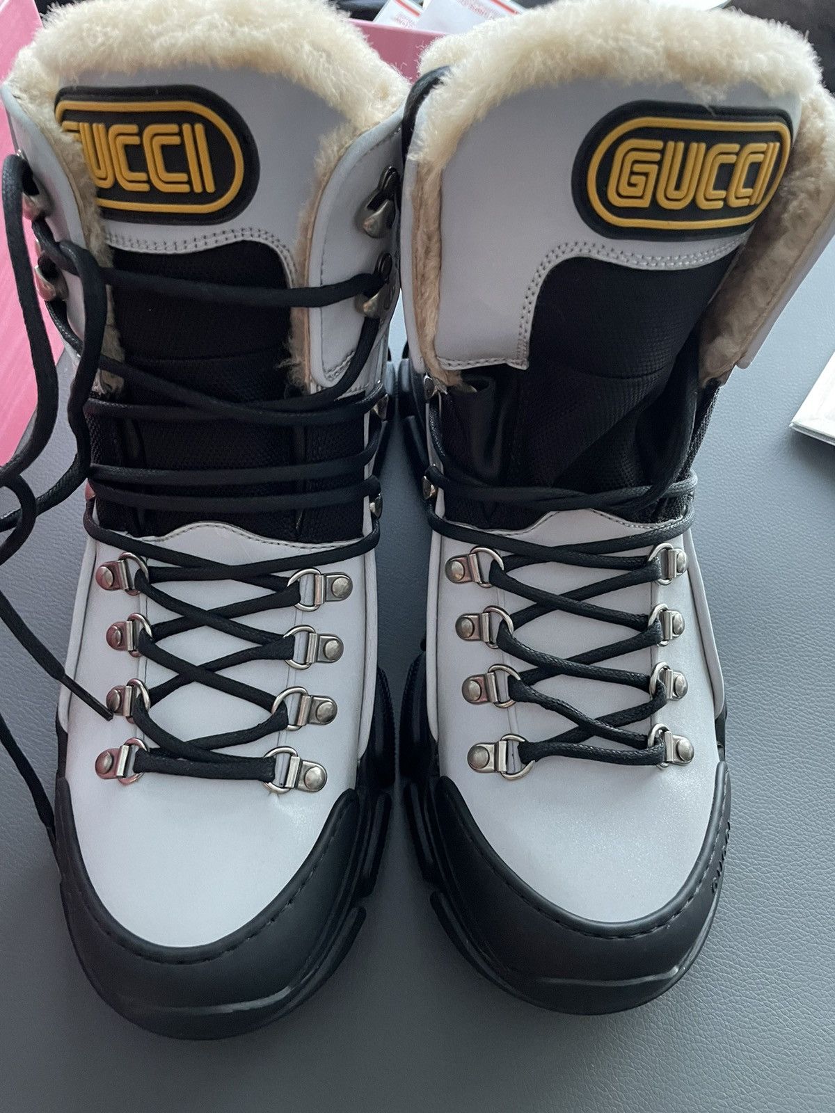 Gucci Rare $2k Limited Edition Shearling Flashtrek Boots New Size US 8.5 / EU 41-42 - 3 Thumbnail