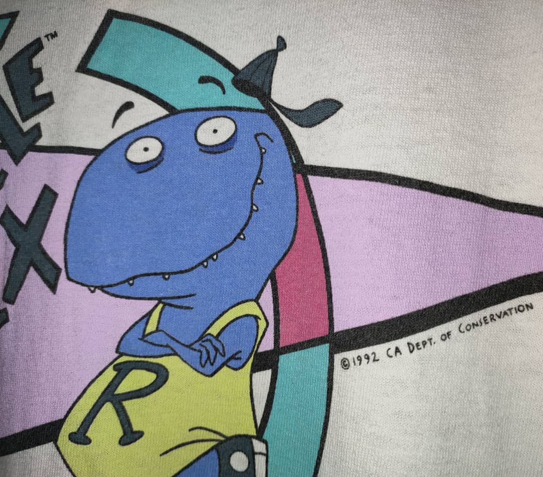 Vintage ©️1992 Vintage Recycle Rex Disney Short Film T Size US S / EU 44-46 / 1 - 2 Thumbnail