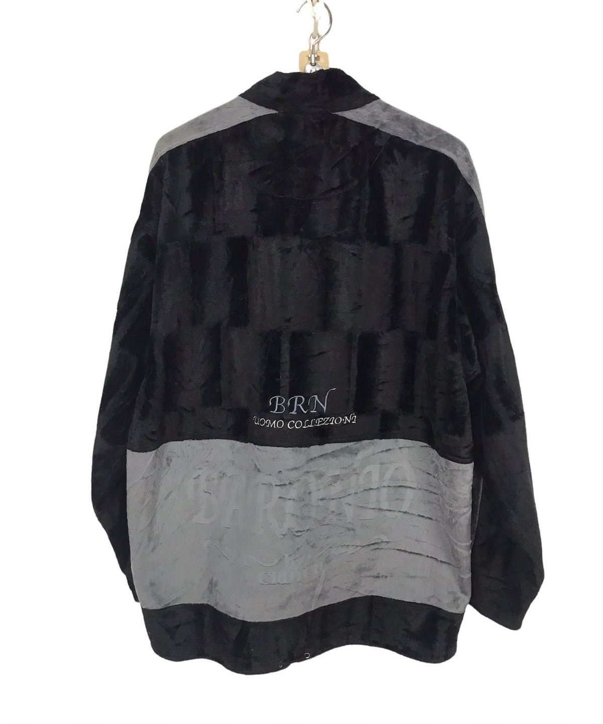 Japanese Brand Baronio spellout velvet zipper sweater Size US M / EU 48-50 / 2 - 2 Thumbnail
