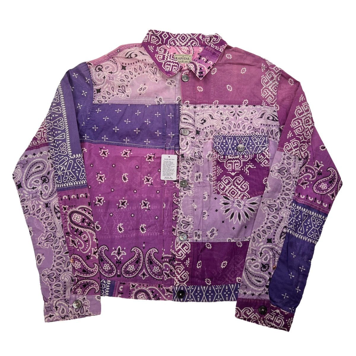 Kapital Kapital Purple Bandana Patchwork Jacket Size US M / EU 48-50 / 2 - 2 Thumbnail