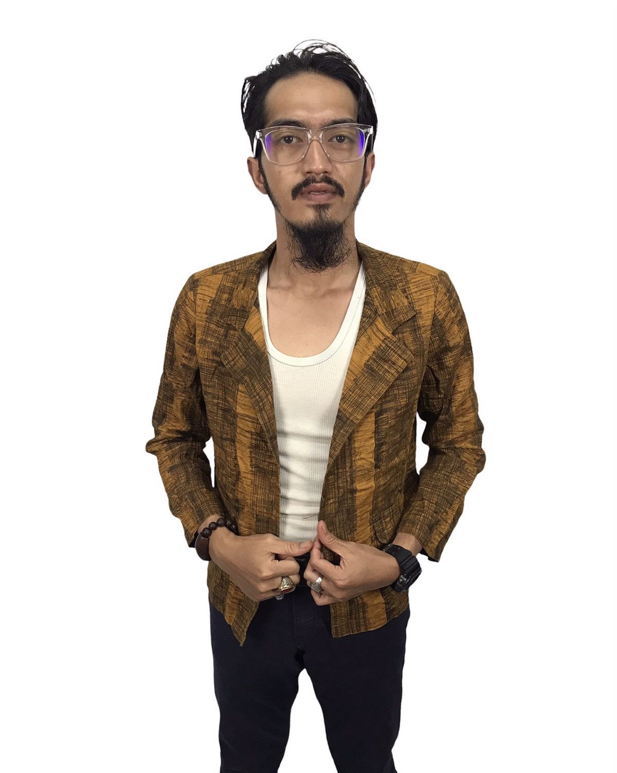 Issey Miyake × Japanese Brand Plantation cardigan shirt by issey miyake Size US M / EU 48-50 / 2 - 1 Thumbnail
