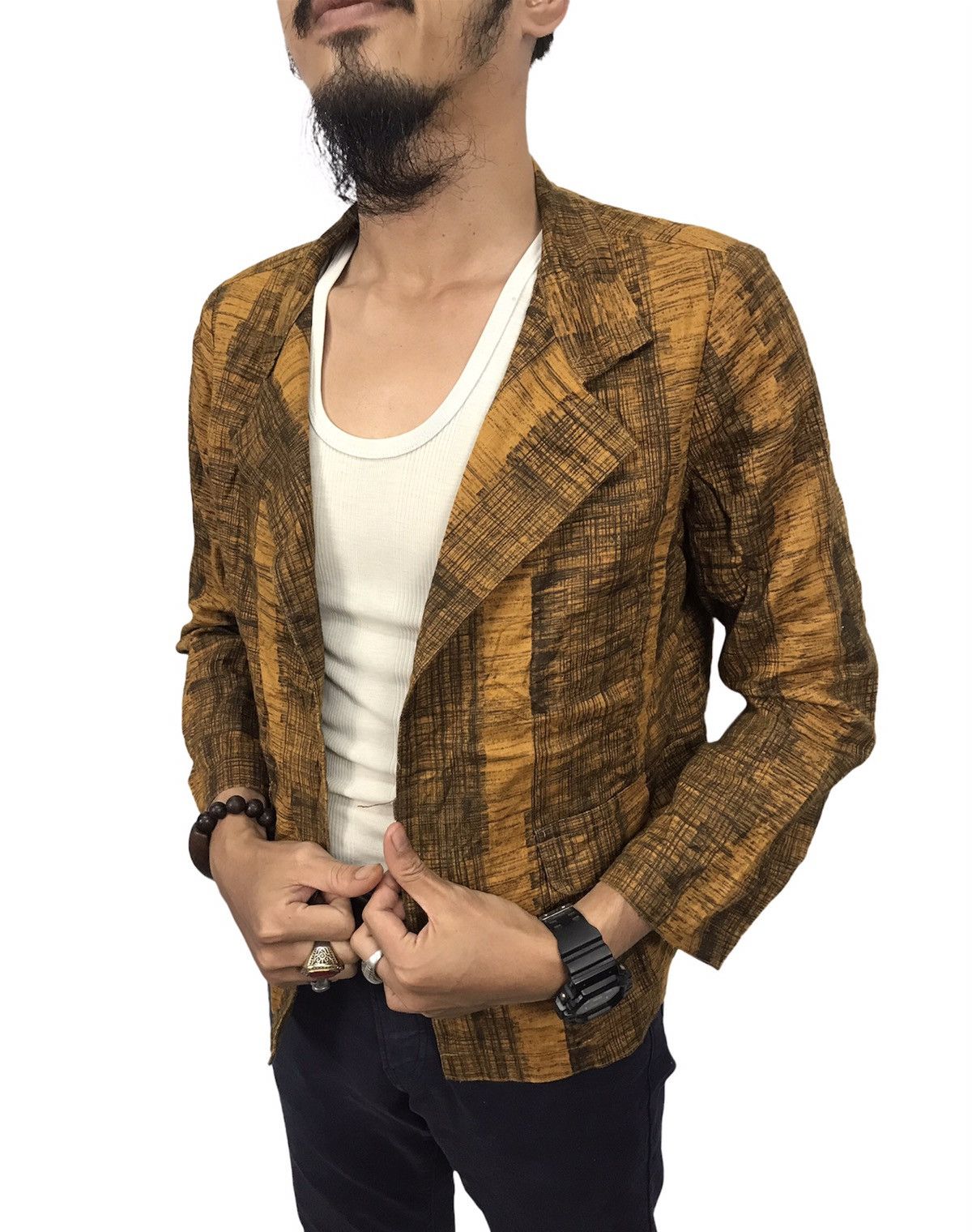 Issey Miyake × Japanese Brand Plantation cardigan shirt by issey miyake Size US M / EU 48-50 / 2 - 3 Thumbnail