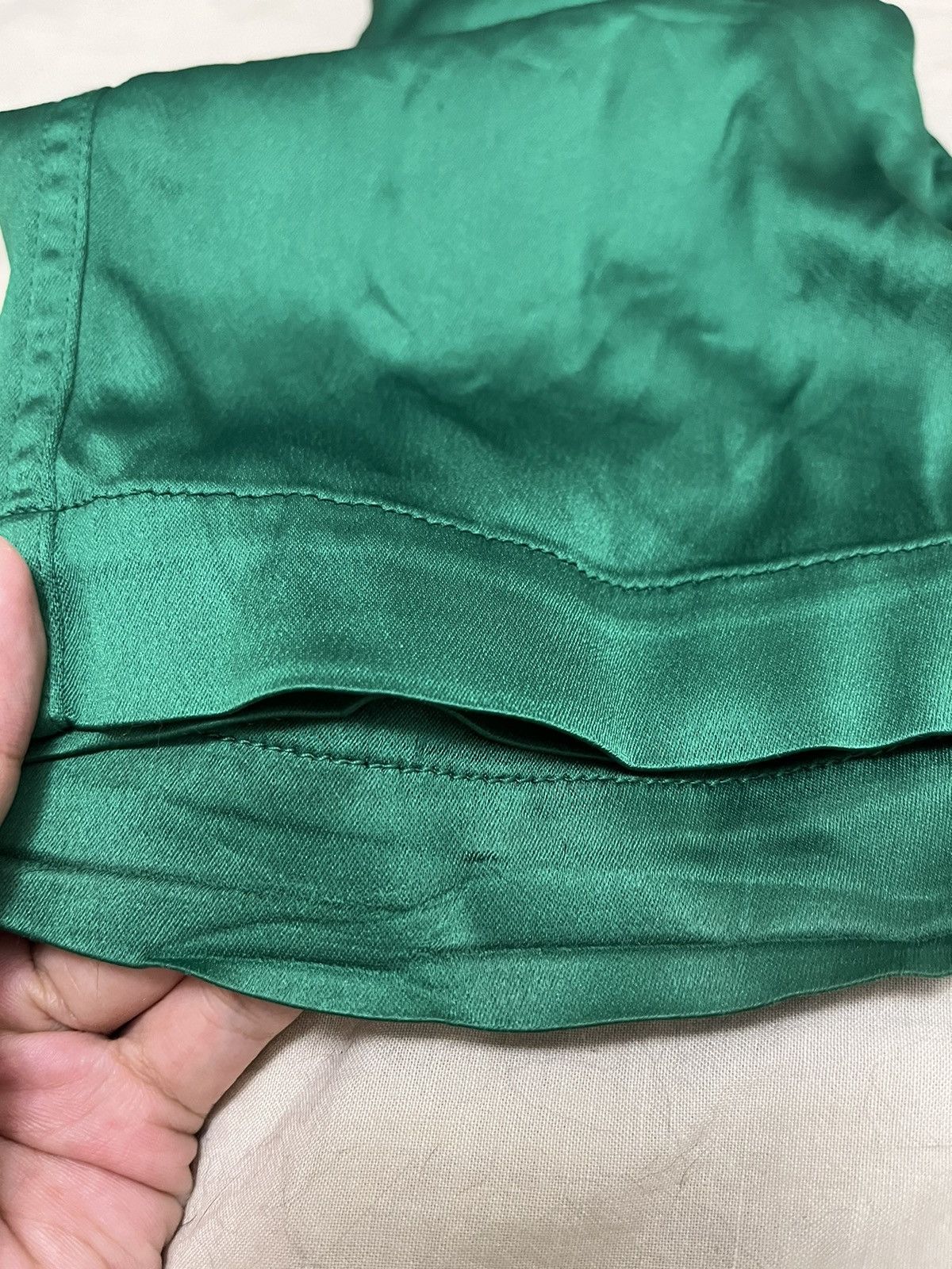 Balenciaga Balenciga green satin pants Size 26" / US 2 / IT 38 - 8 Thumbnail