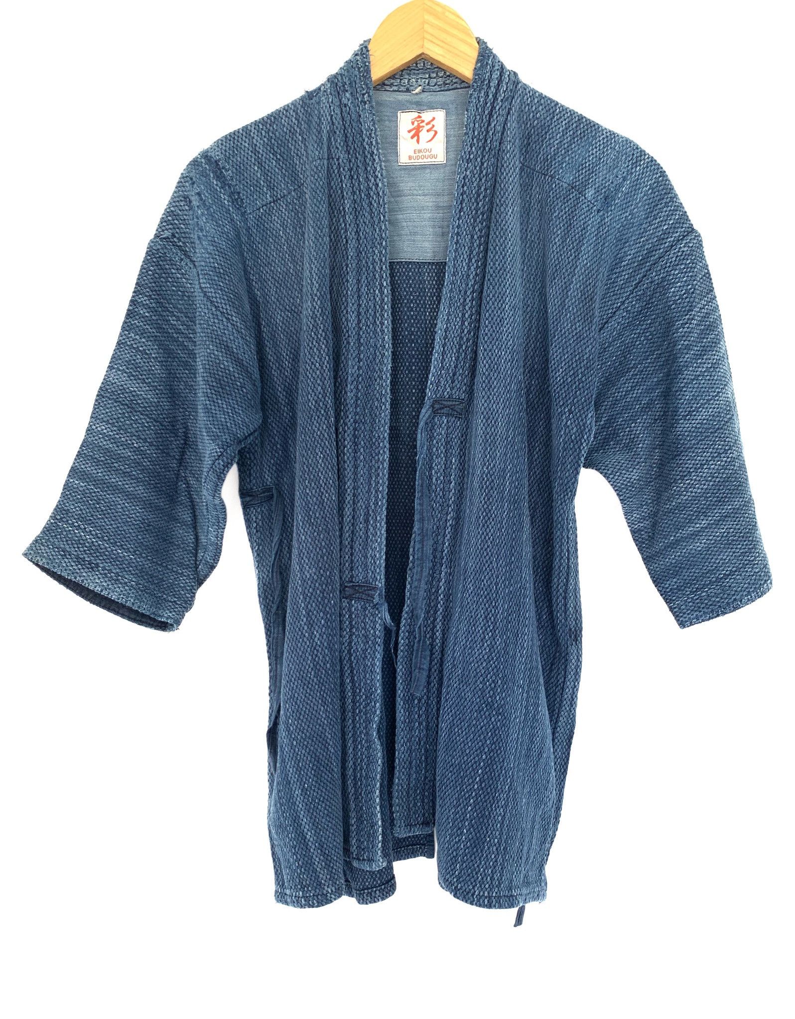 Japanese Brand Kimono Blue Indigo Dyed Woven Kapital Japanese Traditional Size US M / EU 48-50 / 2 - 1 Thumbnail