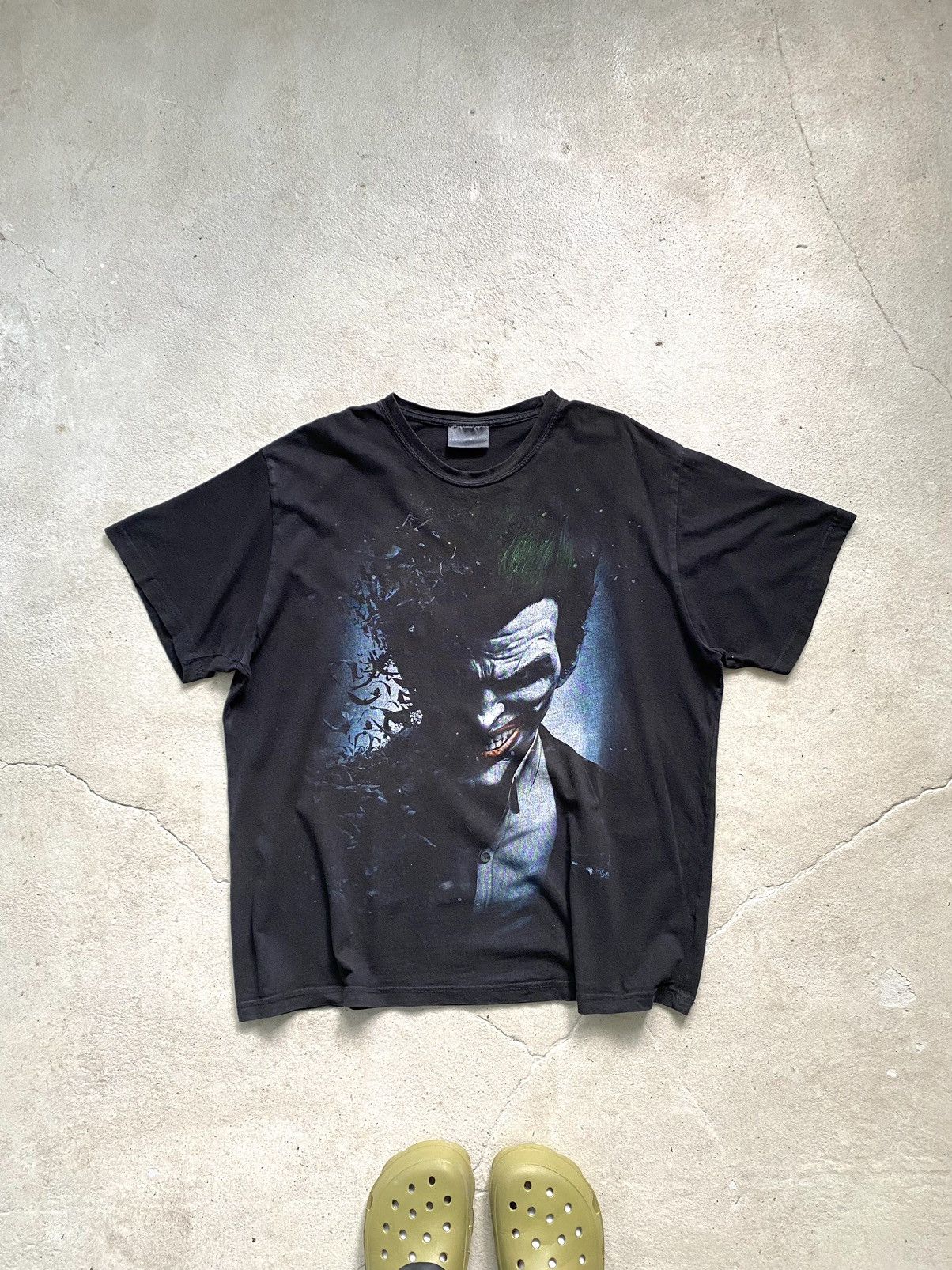 Image of Vintage 90’S Batman Joker Jack Nicholson Movie Tee in Black, Men's (Size XL)