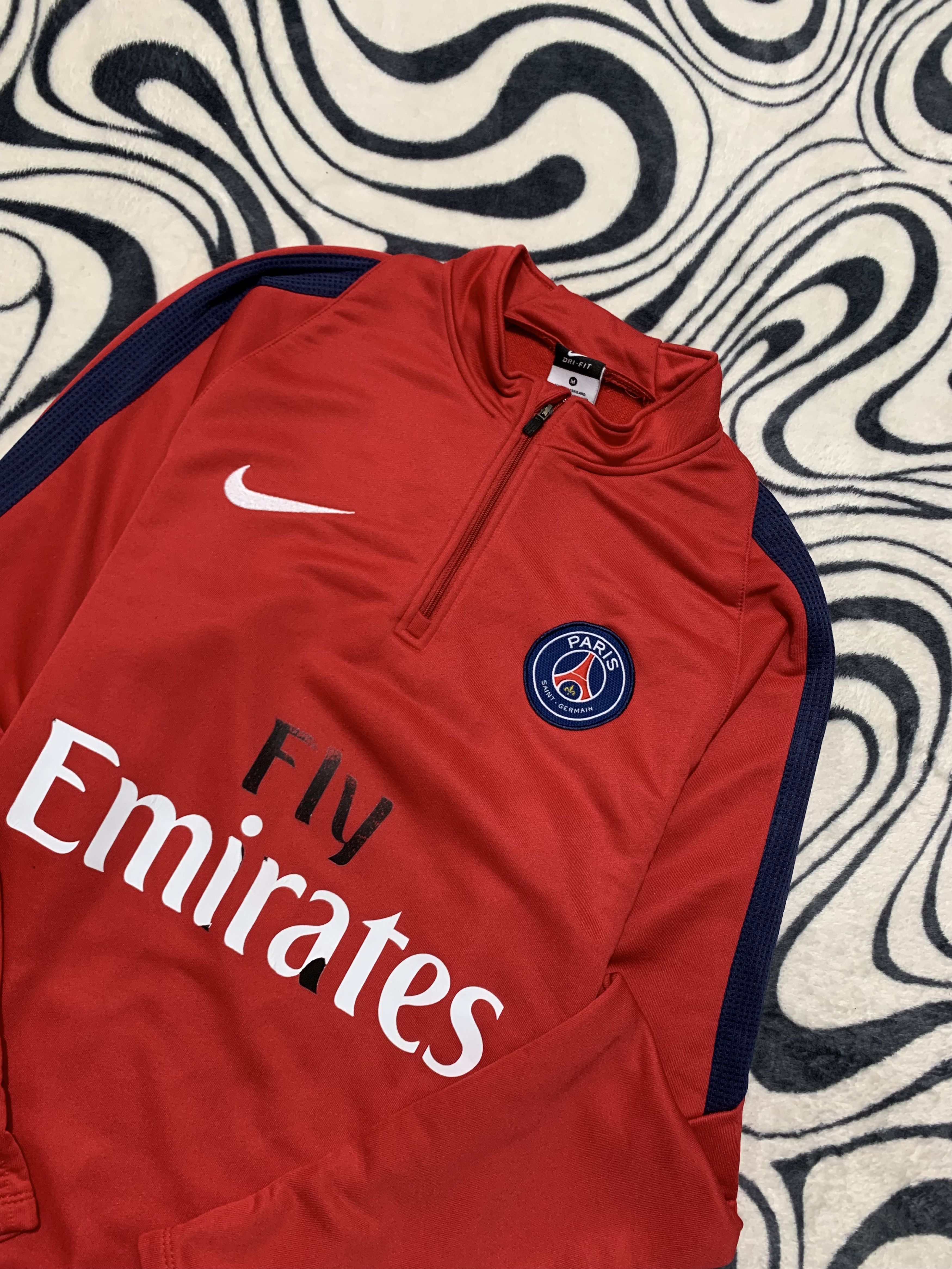 Nike Nike PSG 2017/2018 1/4 Zip Training Top Size US M / EU 48-50 / 2 - 2 Thumbnail