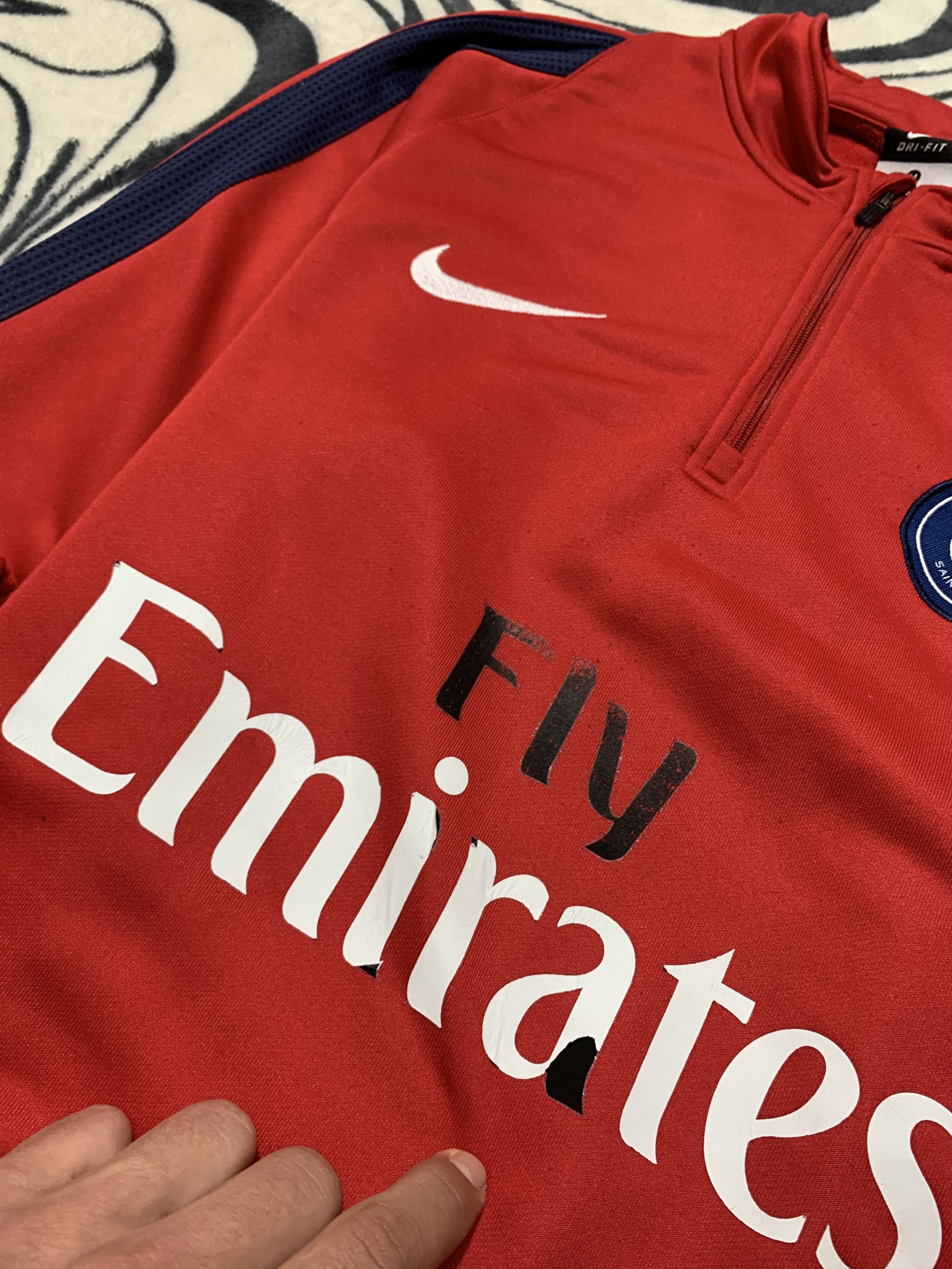 Nike Nike PSG 2017/2018 1/4 Zip Training Top Size US M / EU 48-50 / 2 - 3 Thumbnail