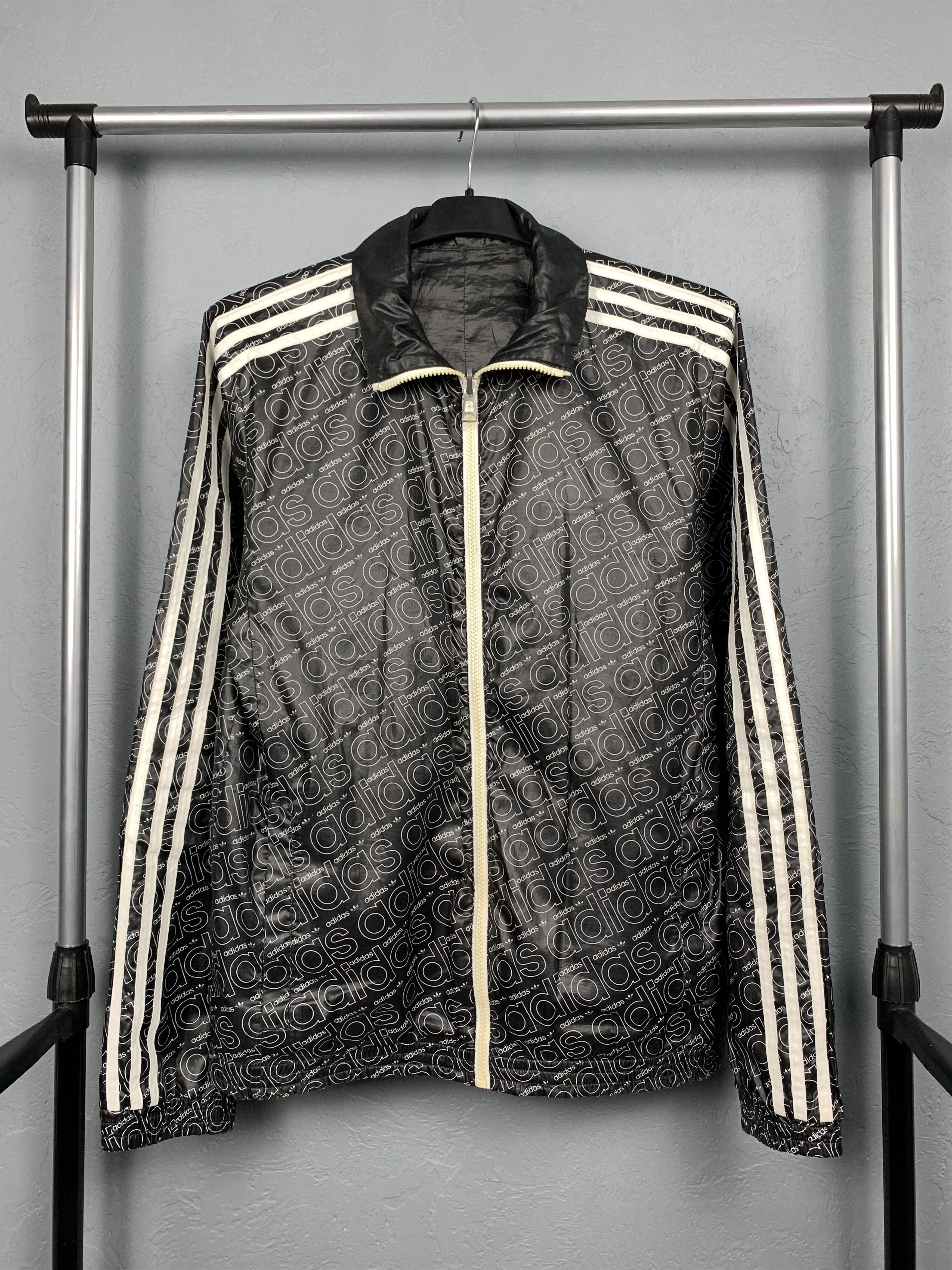 Adidas Adidas Vintage Mens Monogram Reversible Jacket Size US S / EU 44-46 / 1 - 1 Thumbnail