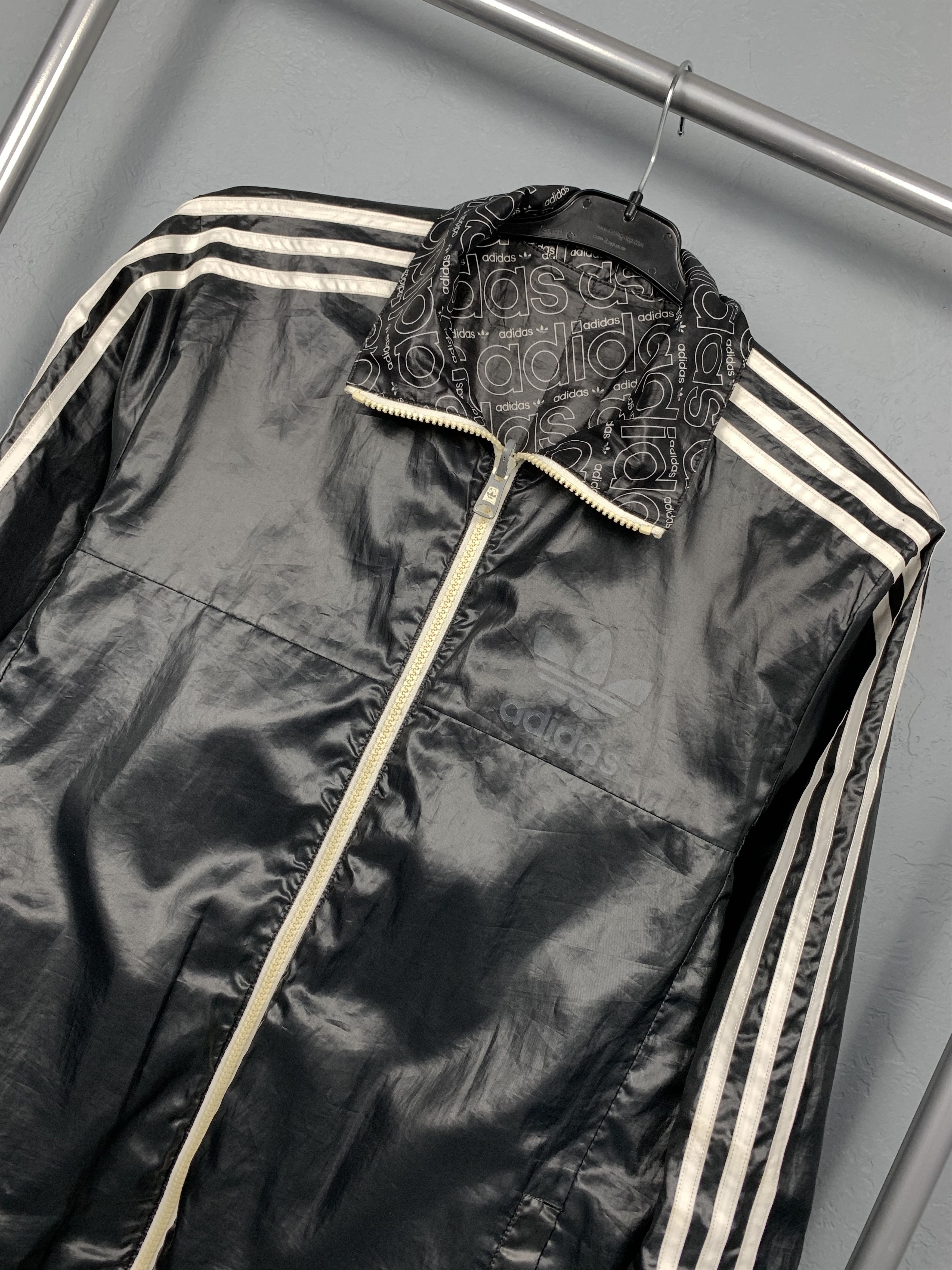 Adidas Adidas Vintage Mens Monogram Reversible Jacket Size US S / EU 44-46 / 1 - 8 Thumbnail