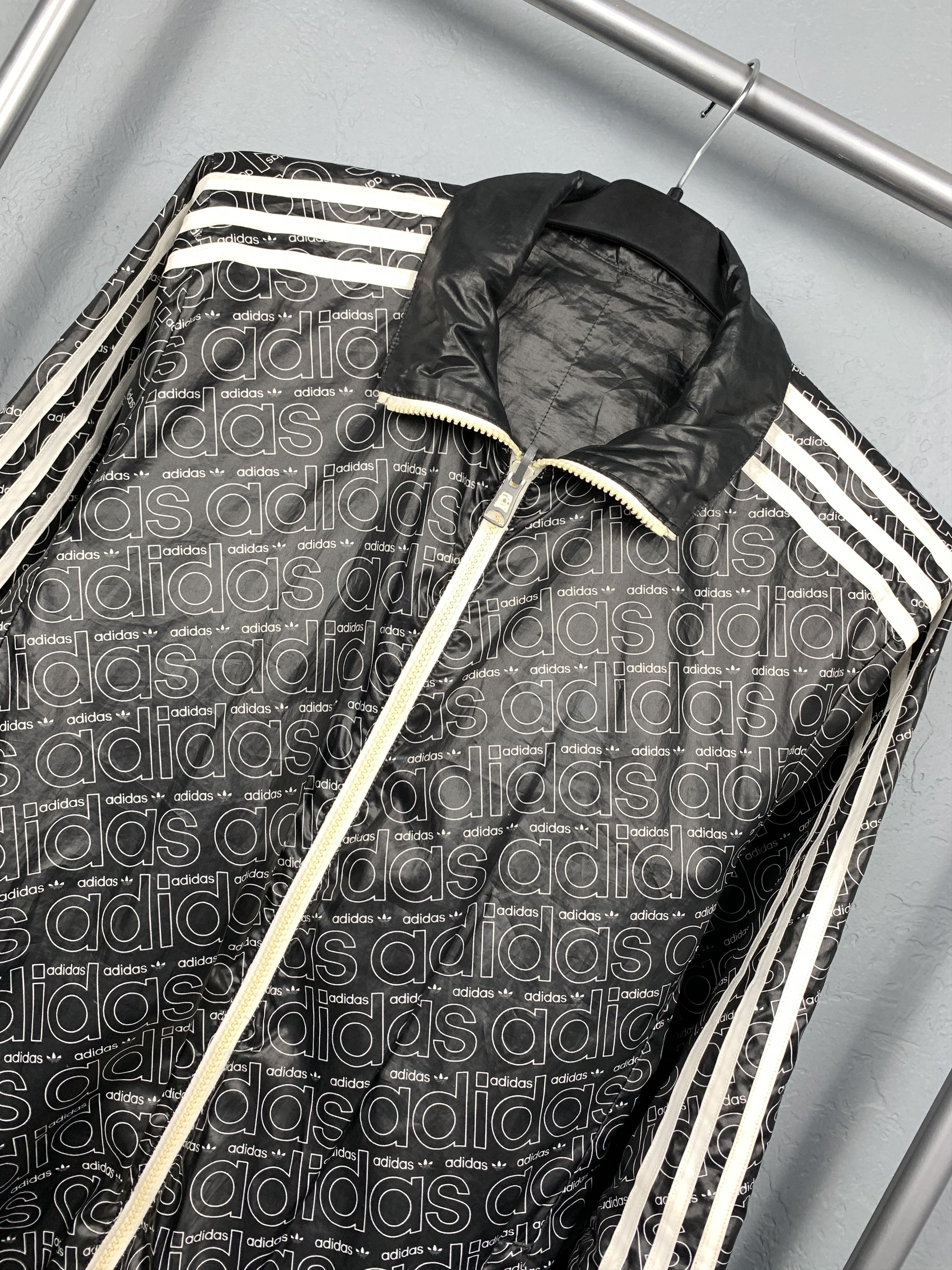 Adidas Adidas Vintage Mens Monogram Reversible Jacket Size US S / EU 44-46 / 1 - 2 Thumbnail