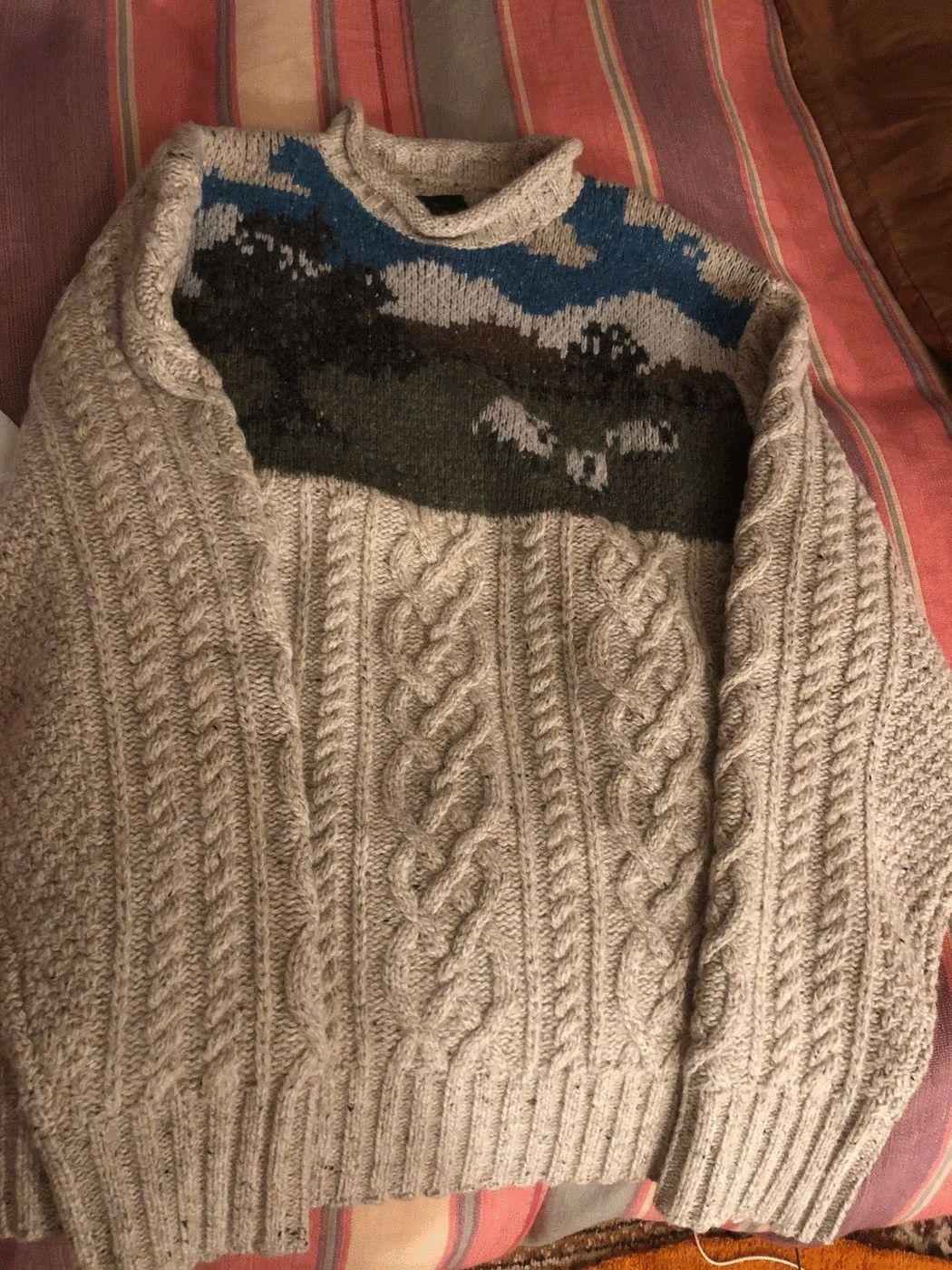Aime Leon Dore × Woolrich Woolen Mills ALD / Woolrich Cablelink Sheep Sweater - L Size US L / EU 52-54 / 3 - 8 Thumbnail