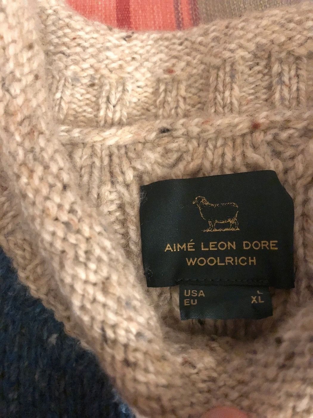 Aime Leon Dore × Woolrich Woolen Mills ALD / Woolrich Cablelink Sheep Sweater - L Size US L / EU 52-54 / 3 - 4 Thumbnail