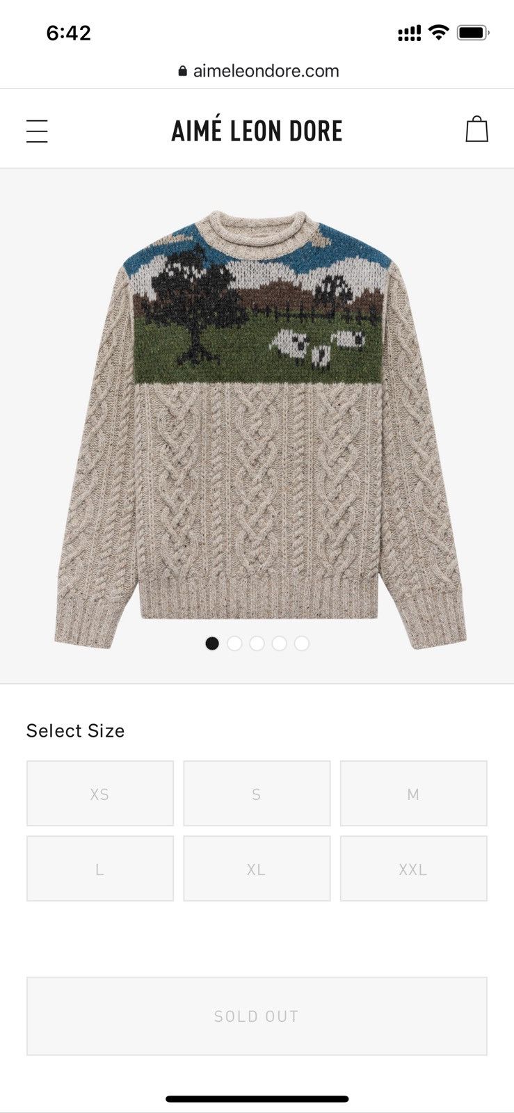 Aime Leon Dore × Woolrich Woolen Mills ALD / Woolrich Cablelink Sheep Sweater - L Size US L / EU 52-54 / 3 - 10 Thumbnail