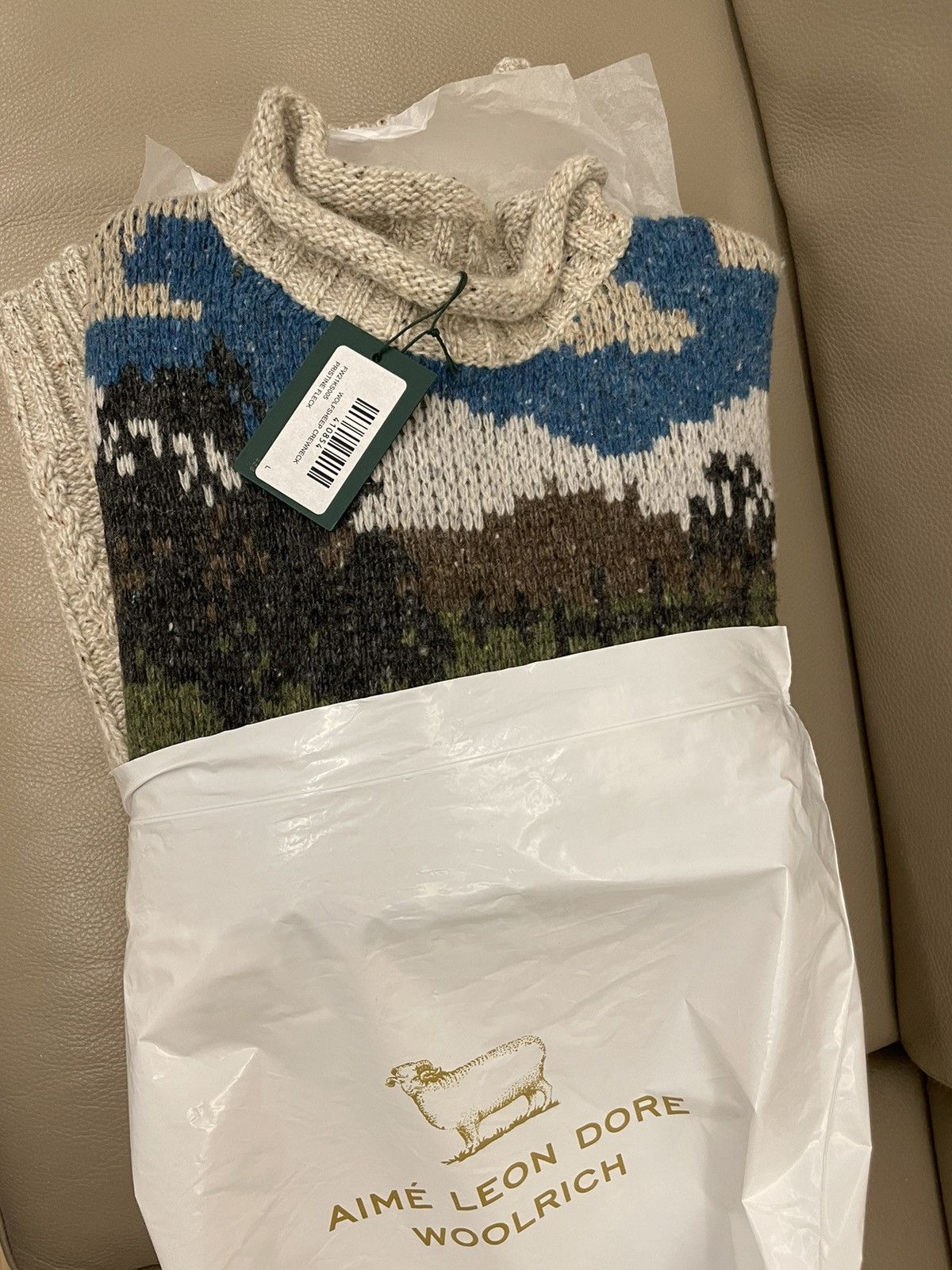 Aime Leon Dore × Woolrich Woolen Mills ALD / Woolrich Cablelink Sheep Sweater - L Size US L / EU 52-54 / 3 - 2 Thumbnail