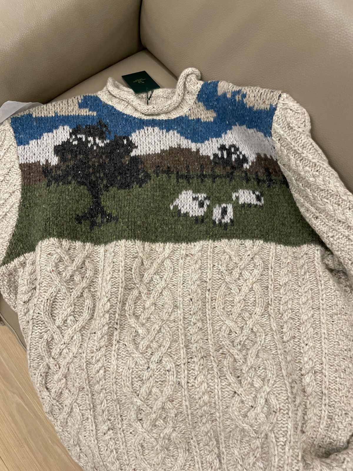 Aime Leon Dore × Woolrich Woolen Mills ALD / Woolrich Cablelink Sheep Sweater - L Size US L / EU 52-54 / 3 - 7 Thumbnail
