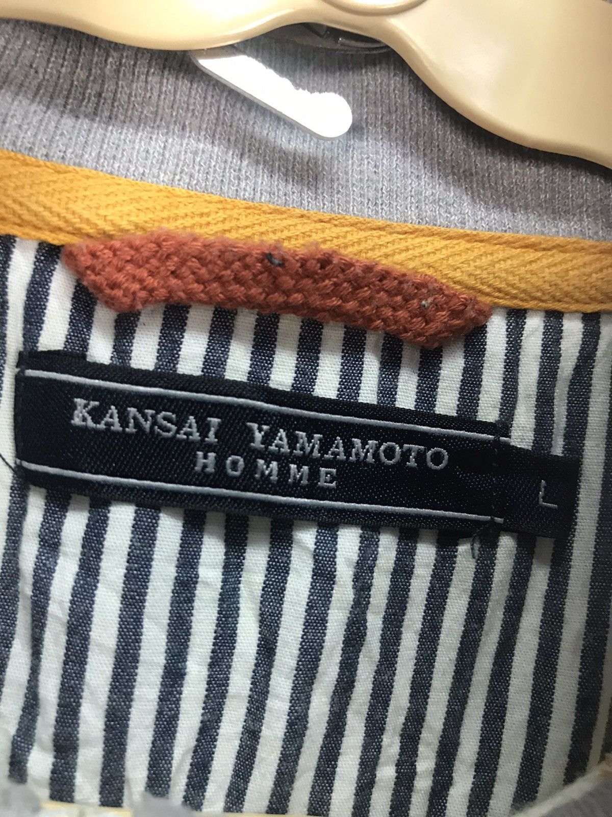 Japanese Brand × Kansai Yamamoto Kansai Yamamoto homme half zipper stripe sweatshirt Size US M / EU 48-50 / 2 - 3 Thumbnail