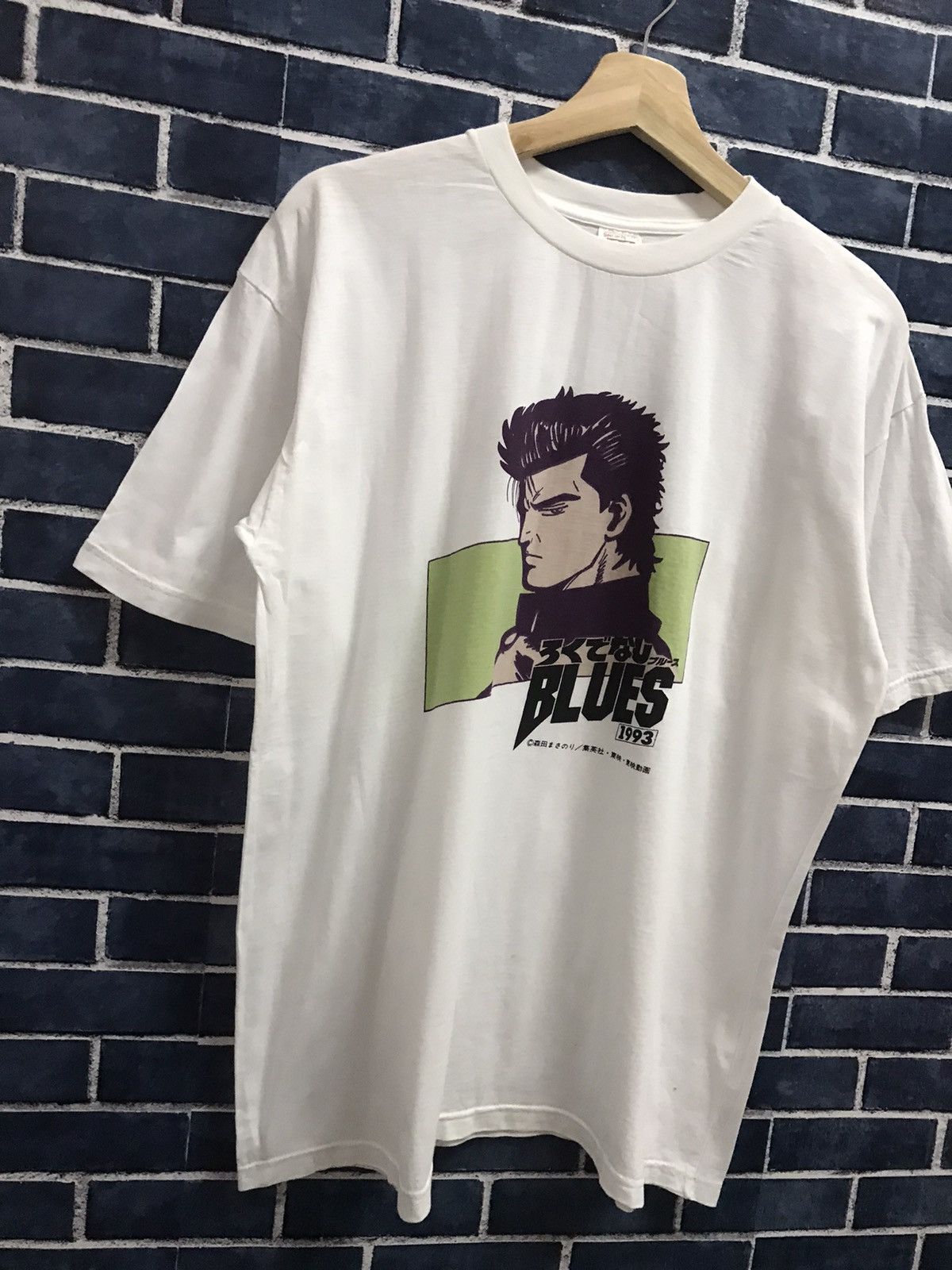 Cartoon Network × Japanese Brand × Vintage Vintage 90’s Rokudenashi Blues 1993 Anime Tshirt Size US M / EU 48-50 / 2 - 3 Thumbnail