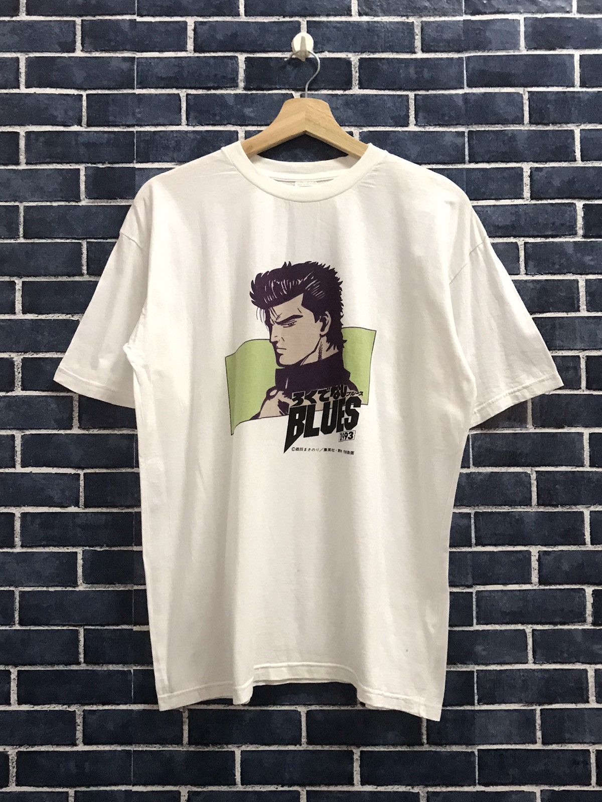 Cartoon Network × Japanese Brand × Vintage Vintage 90’s Rokudenashi Blues 1993 Anime Tshirt Size US M / EU 48-50 / 2 - 1 Thumbnail