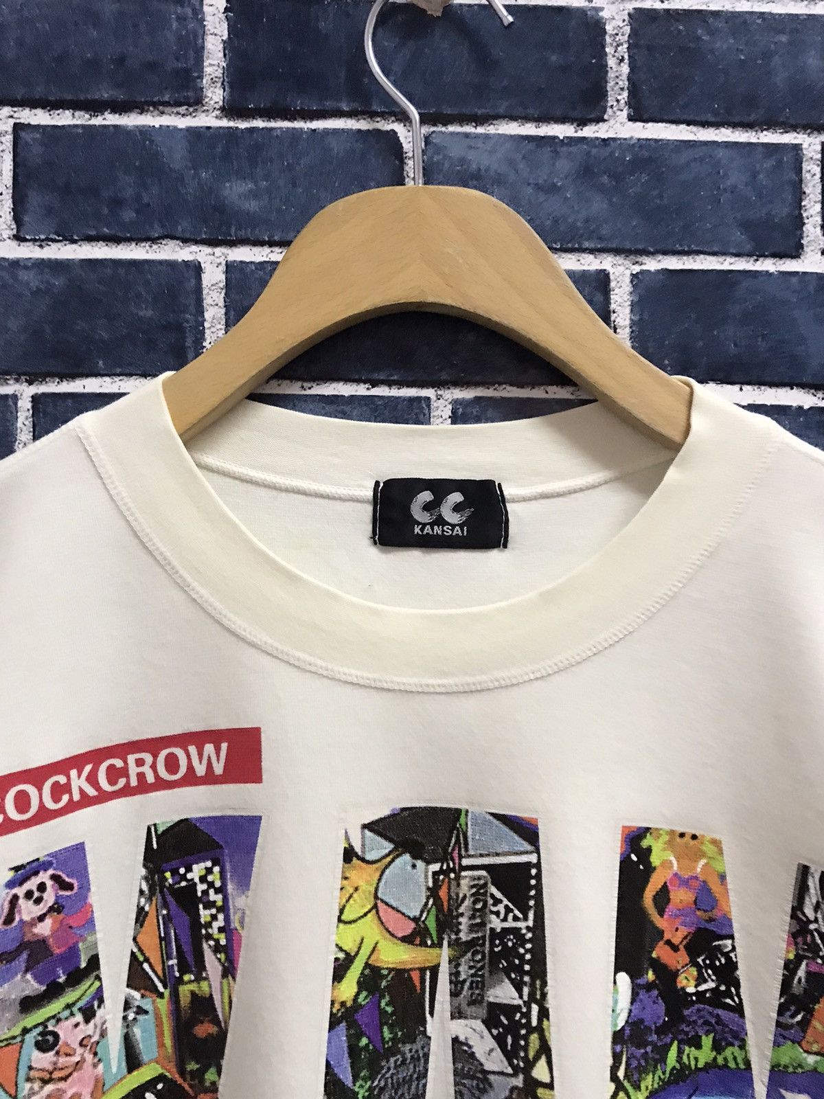 Kansai Yamamoto × Vintage Vintage CC Kansai Yamamoto Cockcrew Art Pullover crewneck Size US M / EU 48-50 / 2 - 9 Thumbnail