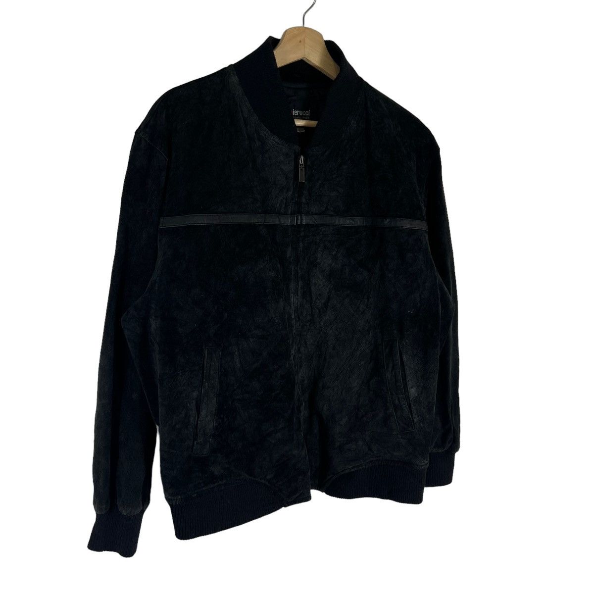 Japanese Brand VINTAGE SUIDE LEATHER JACKET PIERUCCI ITALIAN MODE Size US L / EU 52-54 / 3 - 2 Thumbnail