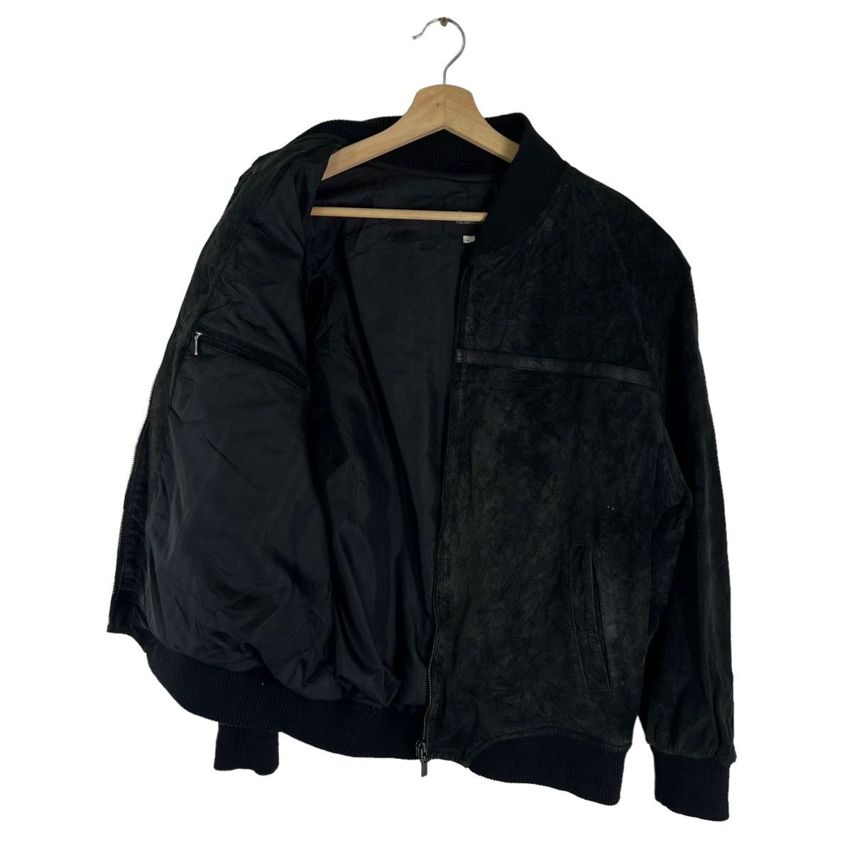 Japanese Brand VINTAGE SUIDE LEATHER JACKET PIERUCCI ITALIAN MODE Size US L / EU 52-54 / 3 - 7 Thumbnail