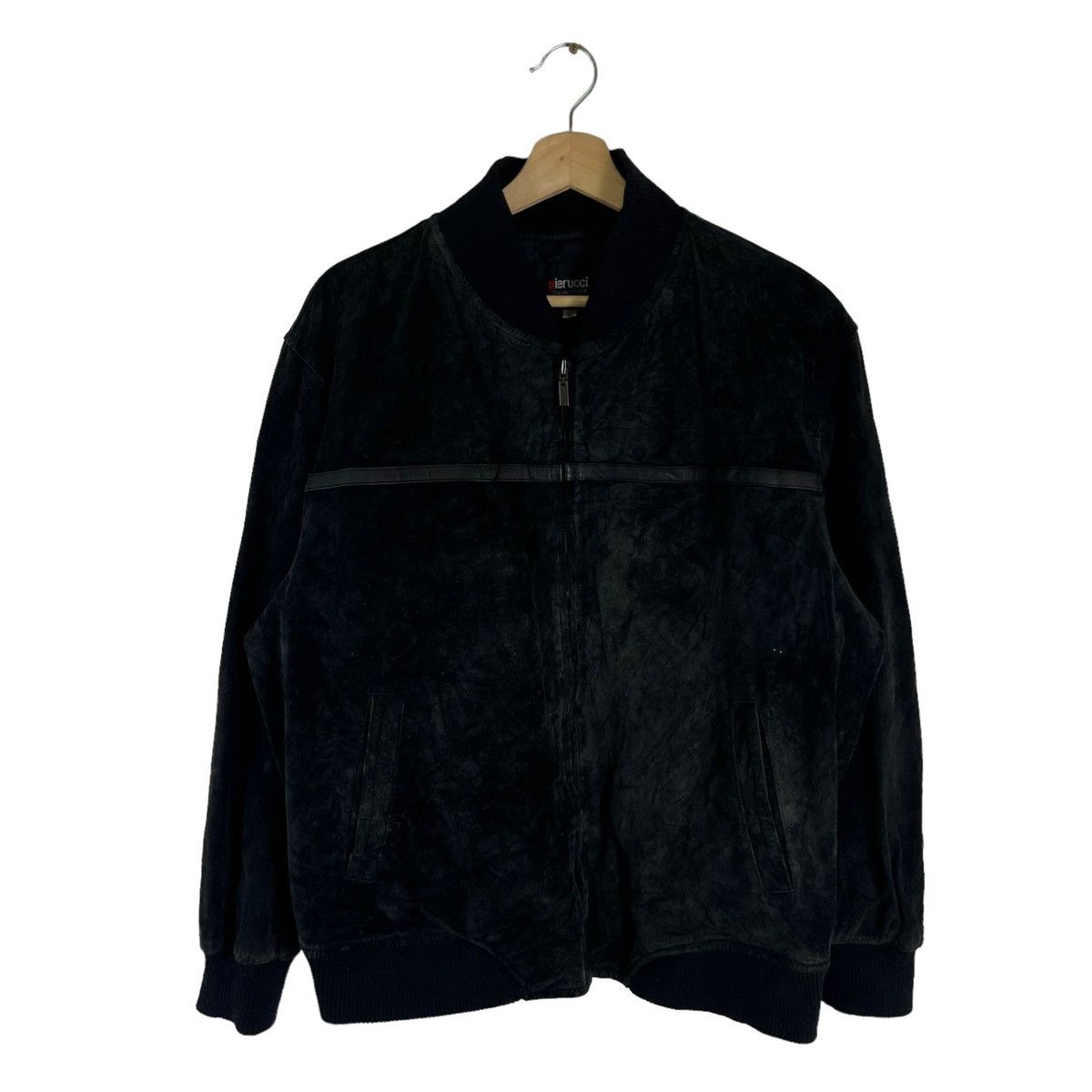 Japanese Brand VINTAGE SUIDE LEATHER JACKET PIERUCCI ITALIAN MODE Size US L / EU 52-54 / 3 - 1 Thumbnail