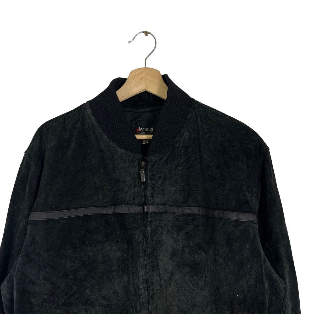 Japanese Brand VINTAGE SUIDE LEATHER JACKET PIERUCCI ITALIAN MODE Size US L / EU 52-54 / 3 - 3 Thumbnail
