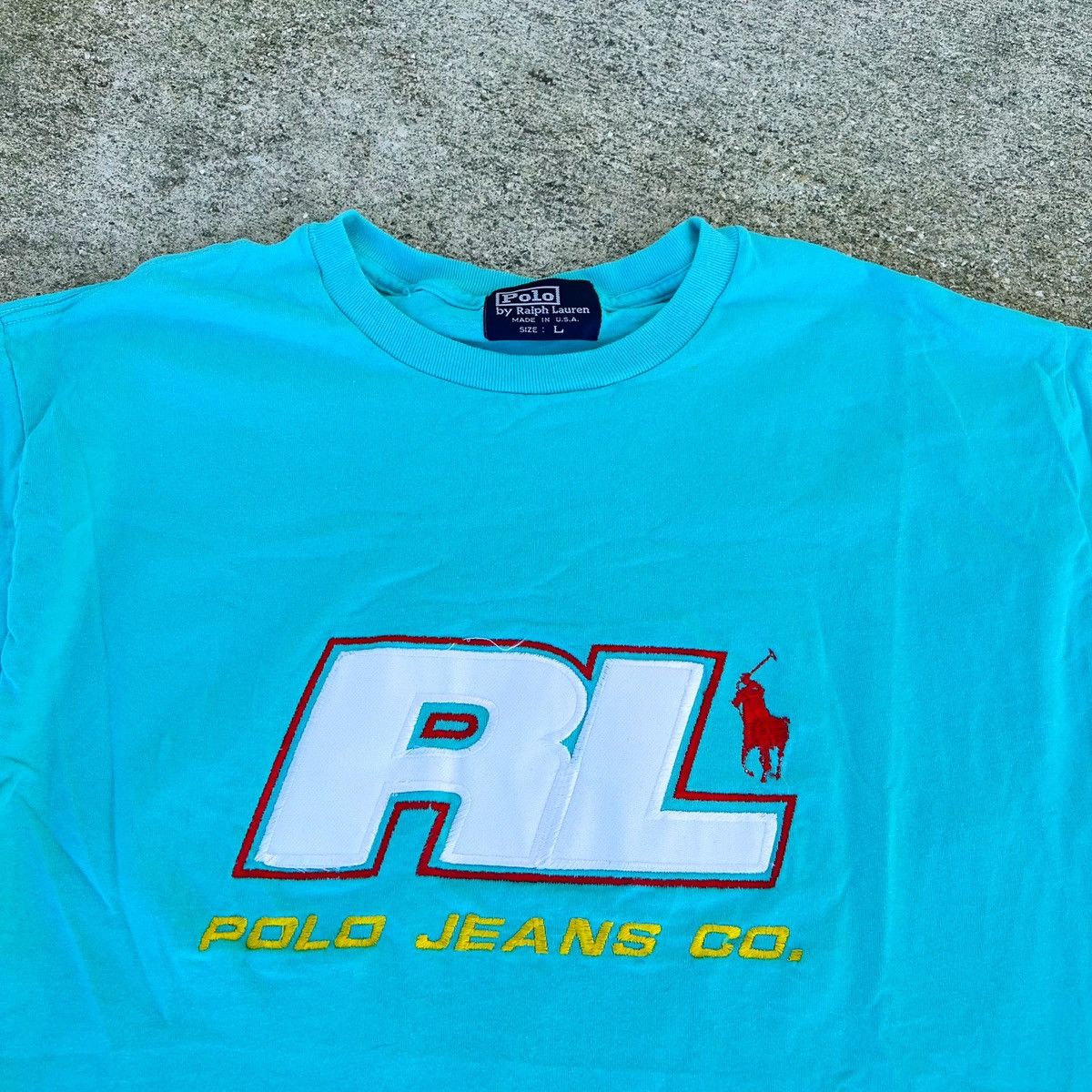 Polo Ralph Lauren × Vintage Vintage Rare Polo Ralph Lauren Embroidered Tee Size US L / EU 52-54 / 3 - 2 Thumbnail