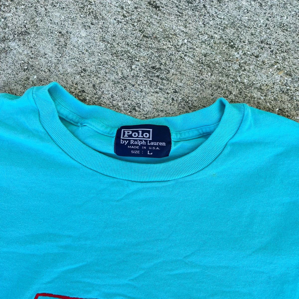 Polo Ralph Lauren × Vintage Vintage Rare Polo Ralph Lauren Embroidered Tee Size US L / EU 52-54 / 3 - 4 Thumbnail