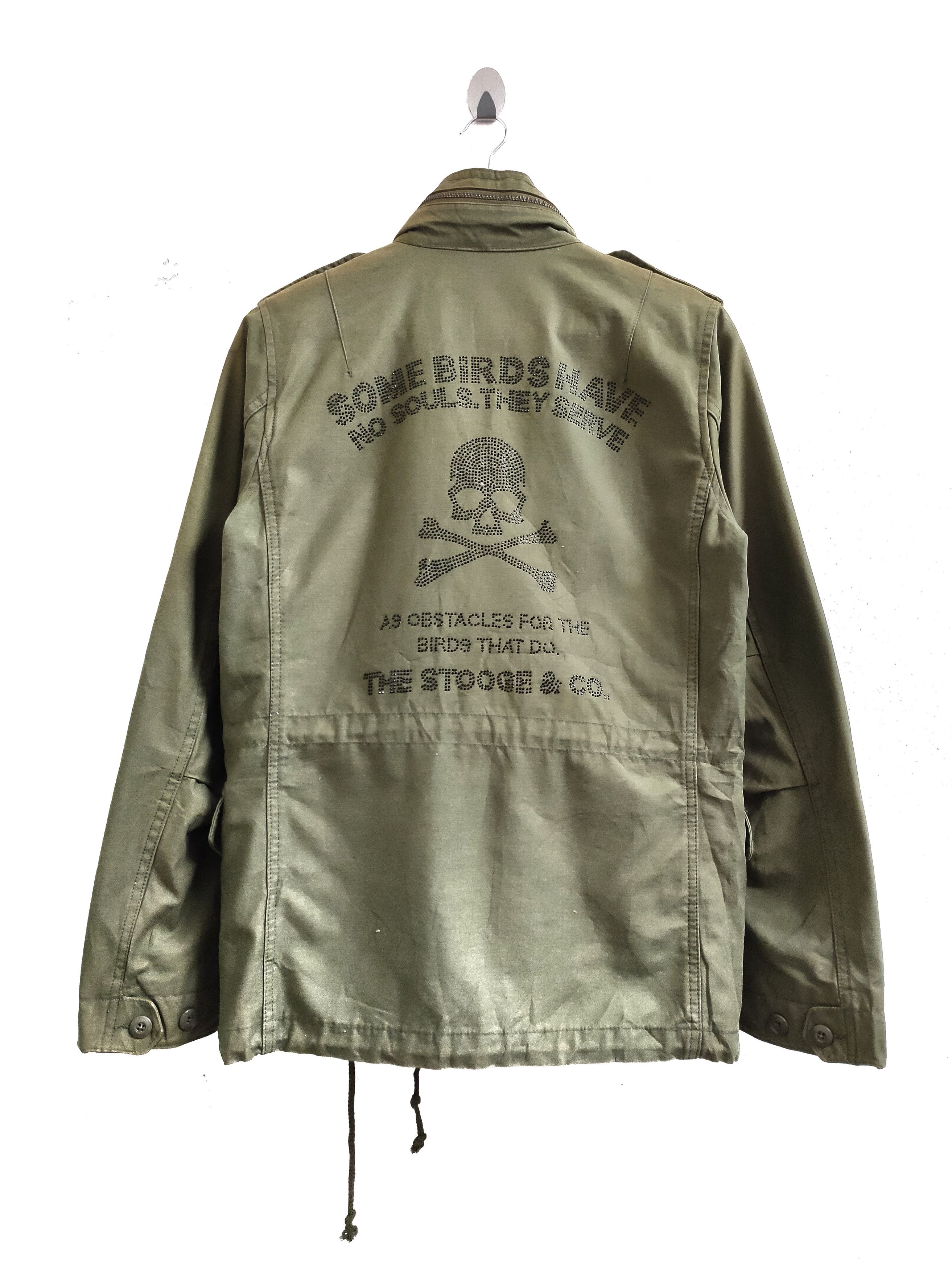 Image of M 65 Field Jacket x Military Stooge Co Union Made M65 Field Jacket Inspired Mastermind in Green (Si